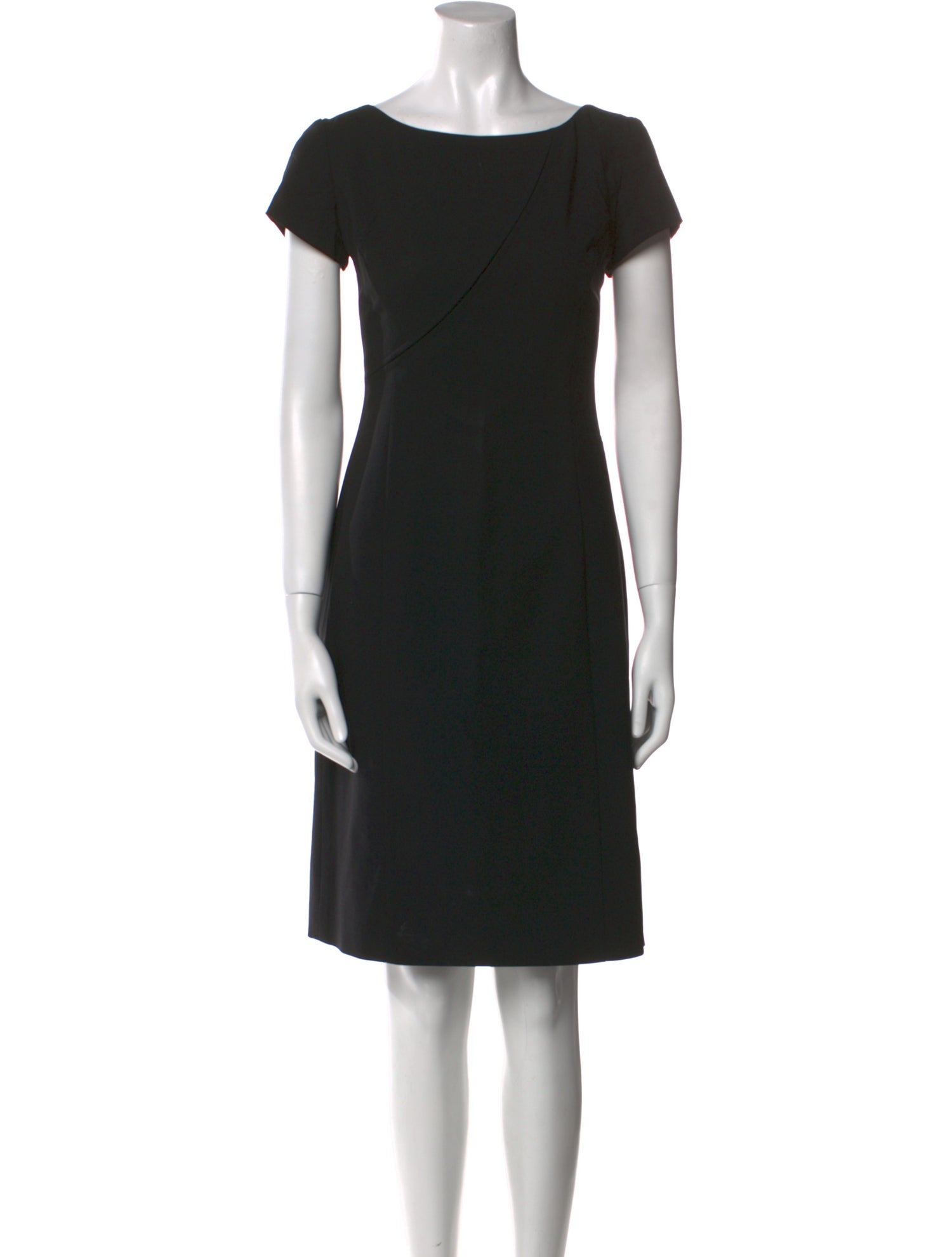 Armani Collezioni Virgin Wool Knee-Length Dress