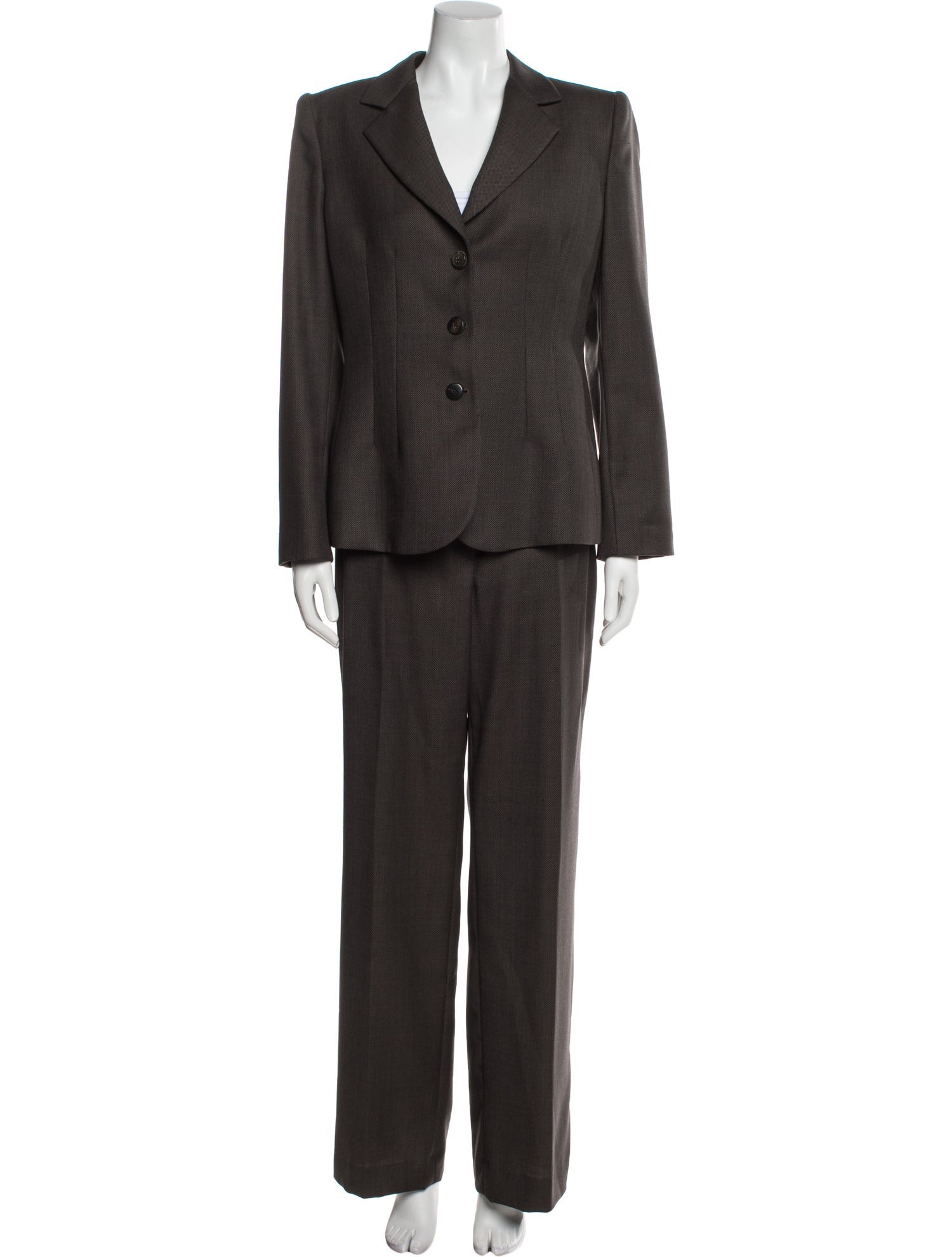 Armani Collezioni Virgin Wool Pantsuit