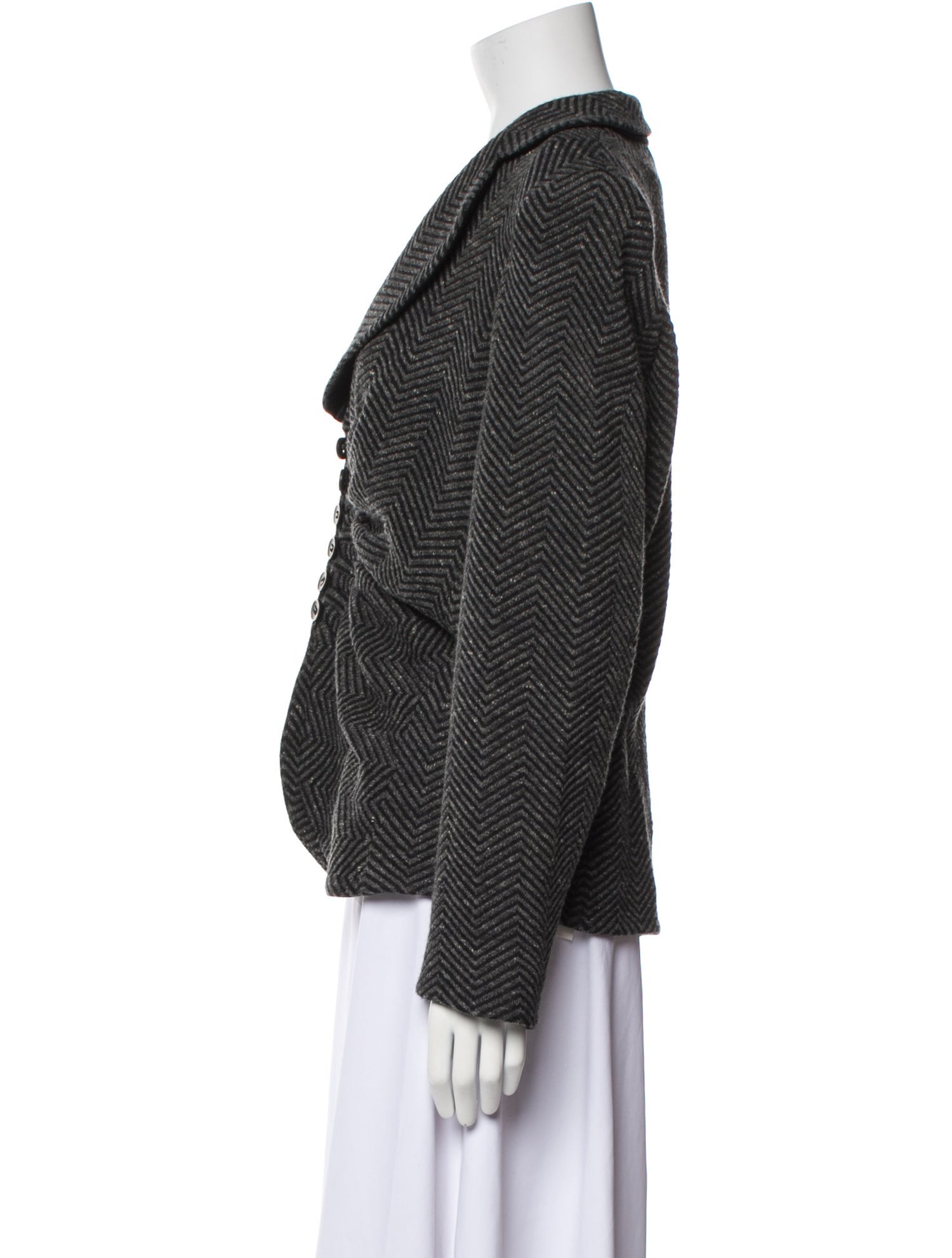 Armani Collezioni Wool Tweed Pattern Jacket