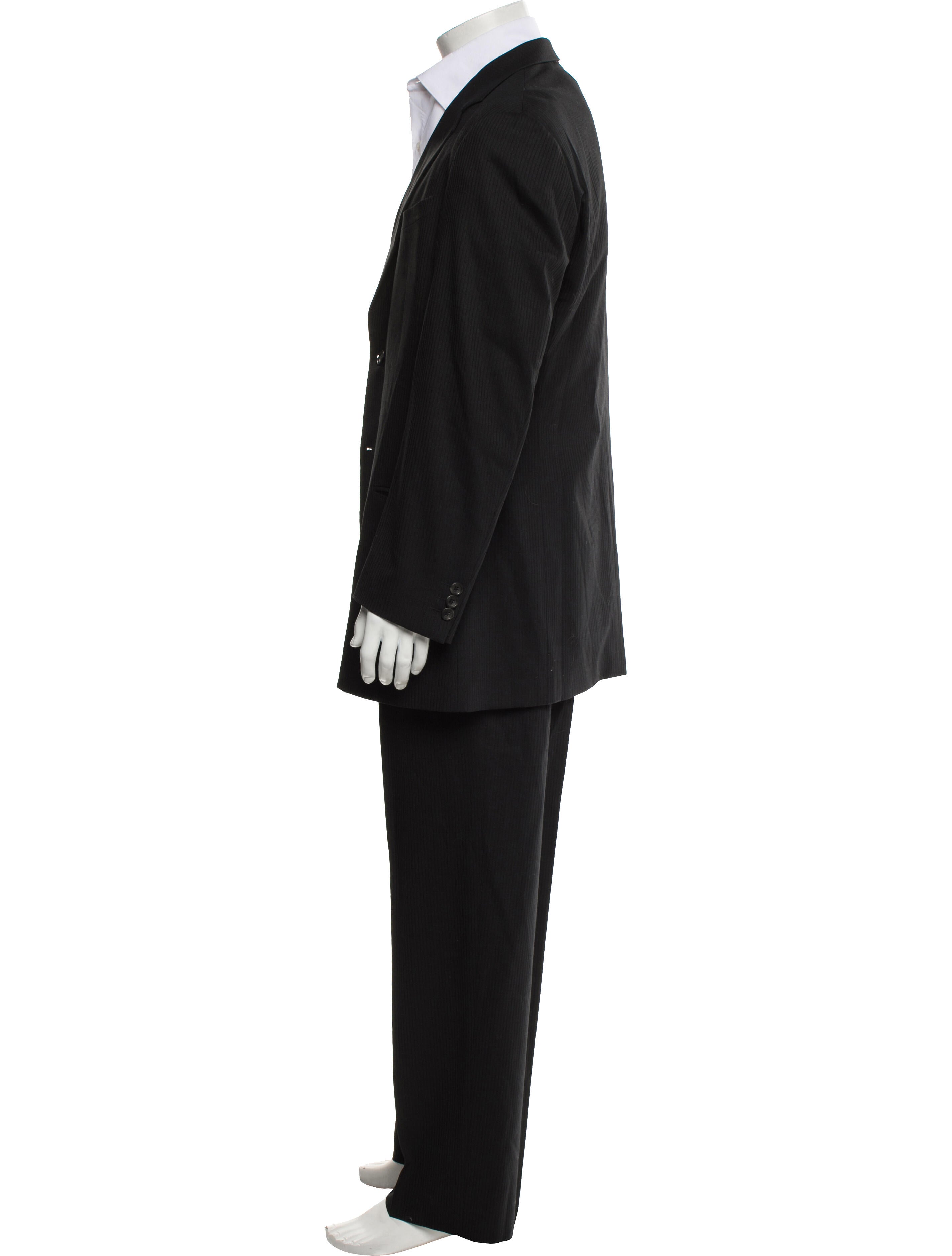 Armani Collezioni Wool Striped Two-Piece Suit