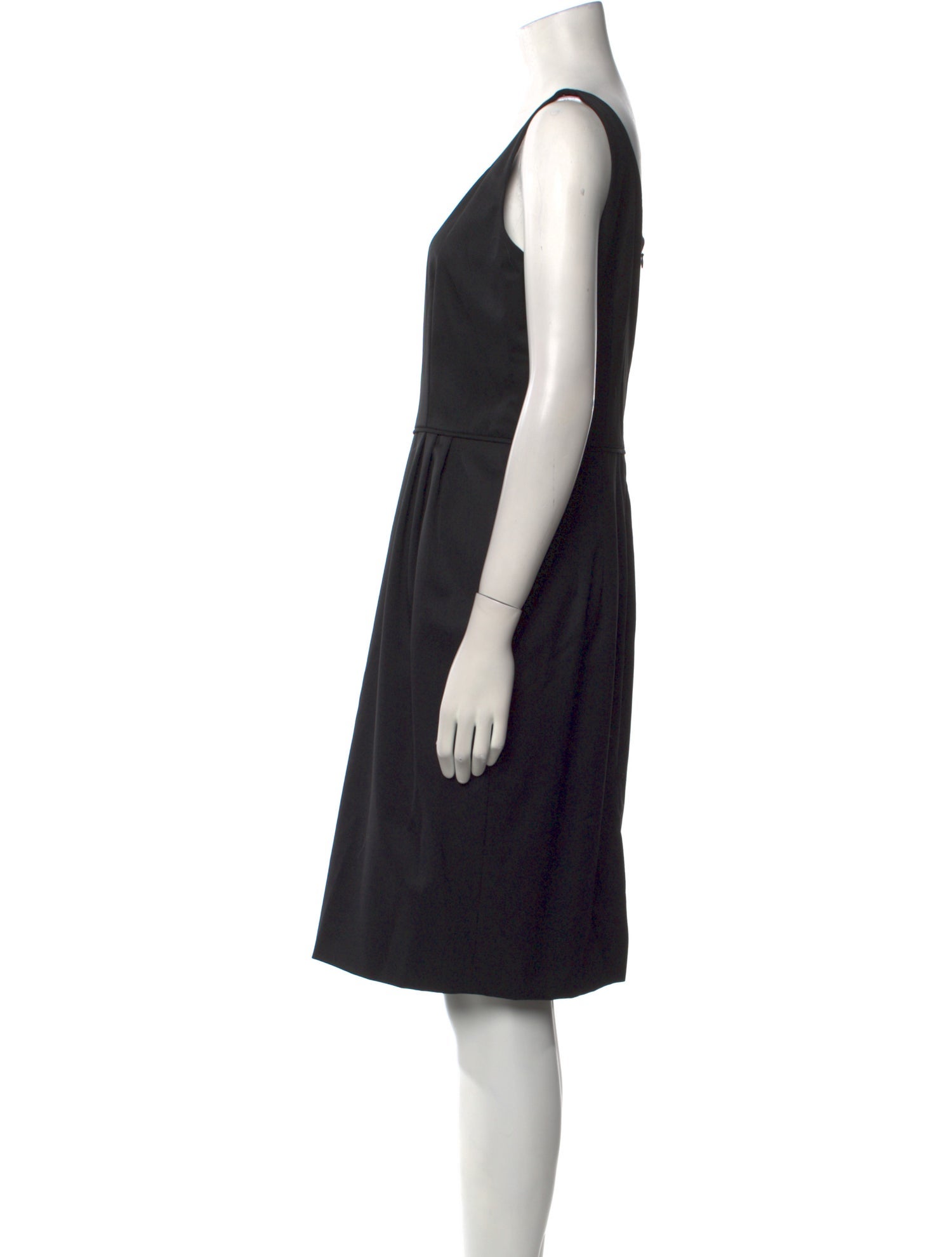 Armani Collezioni Virgin Wool Knee-Length Dress