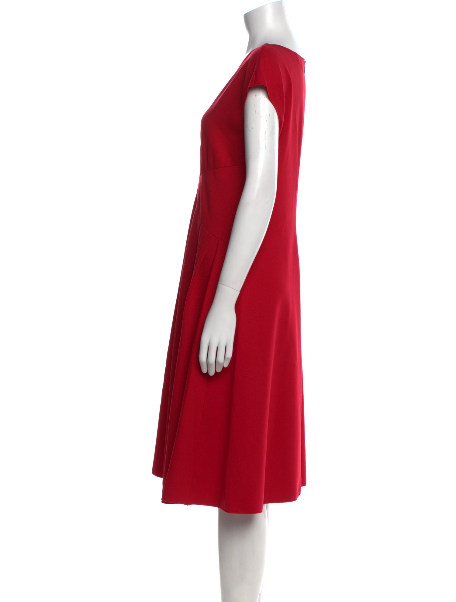 Armani Collezioni V-Neck Midi Length Dress