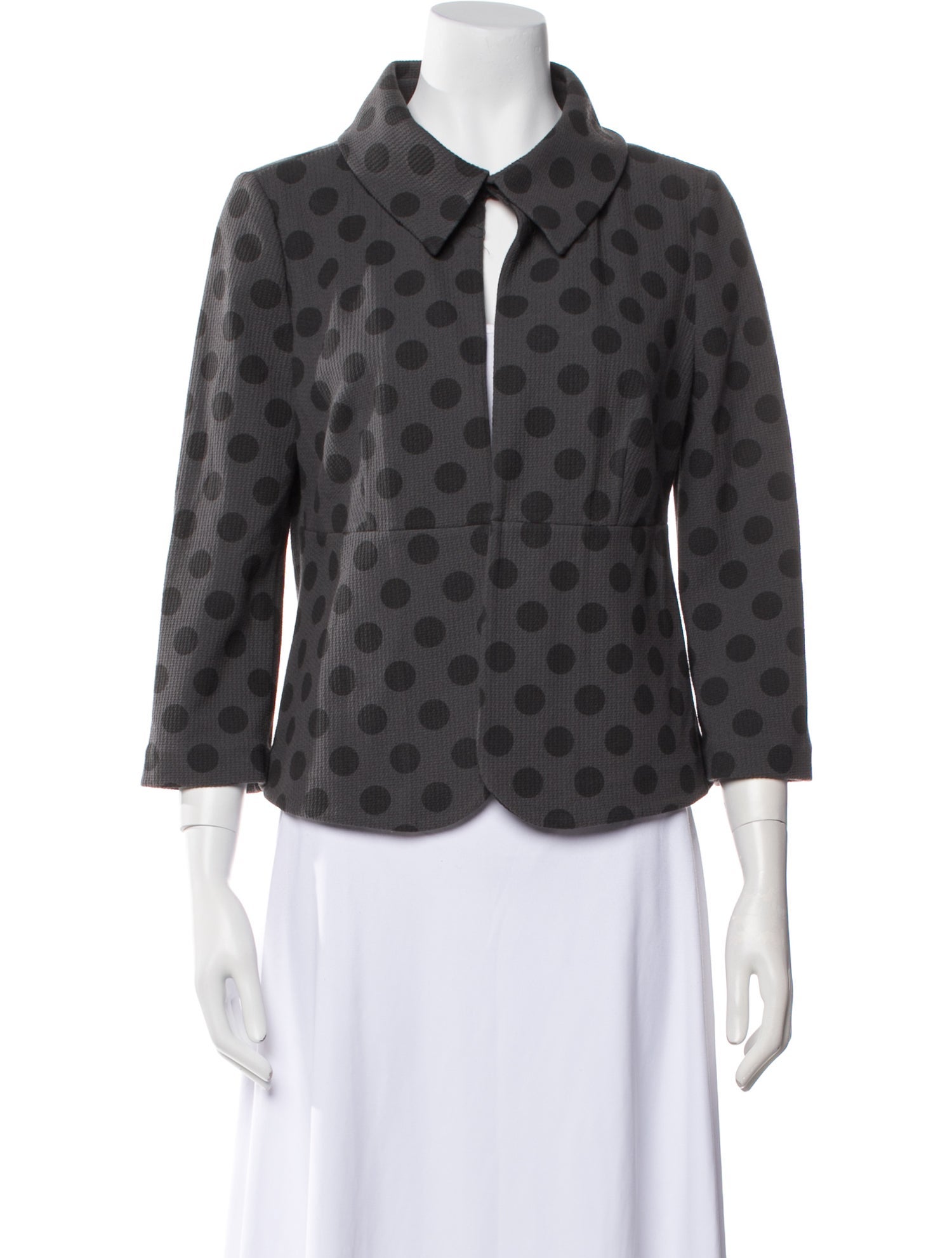 Armani Collezioni Polka Dot Print Blazer