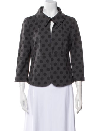 Armani Collezioni Polka Dot Print Blazer