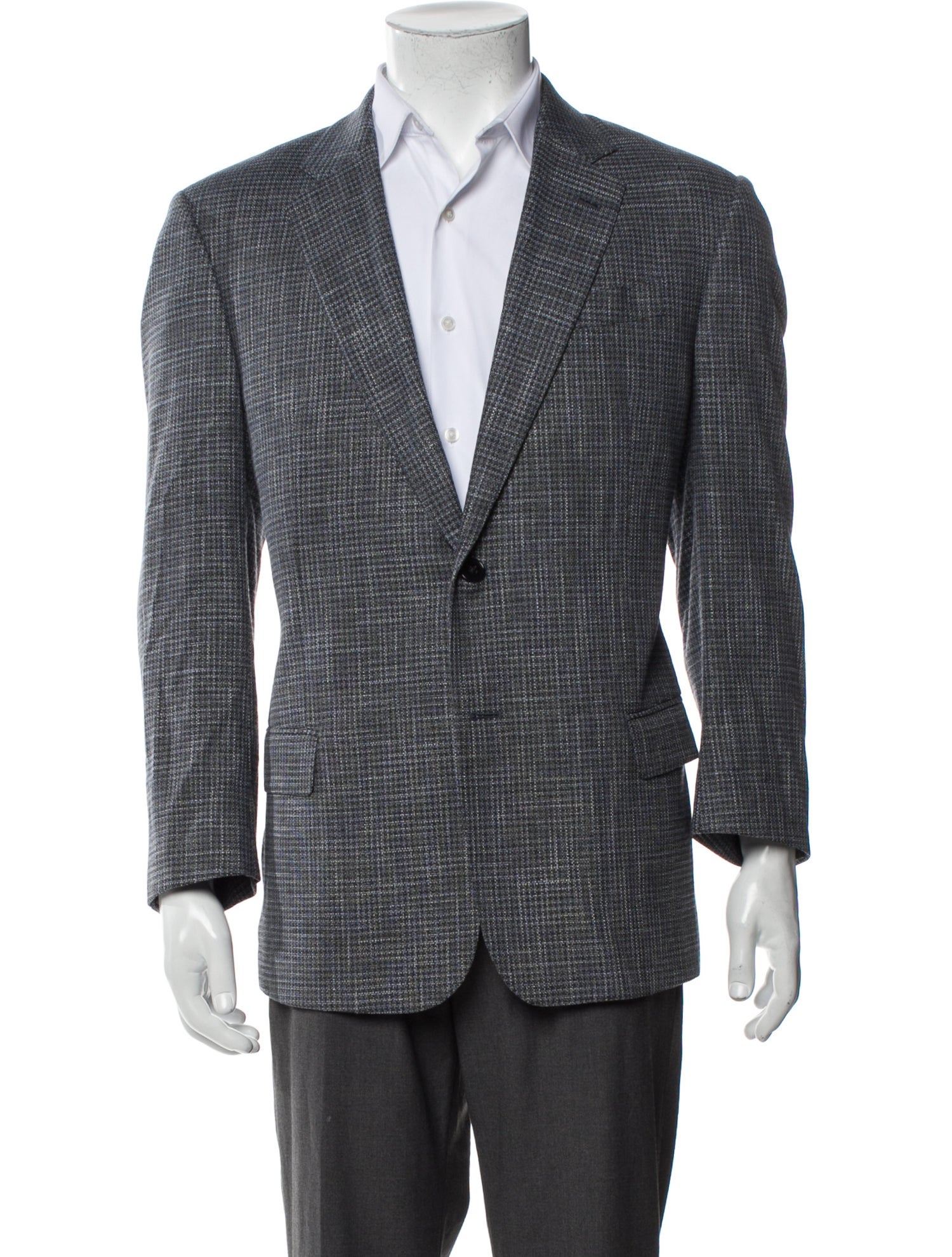 Armani Collezioni Tweed Pattern Blazer