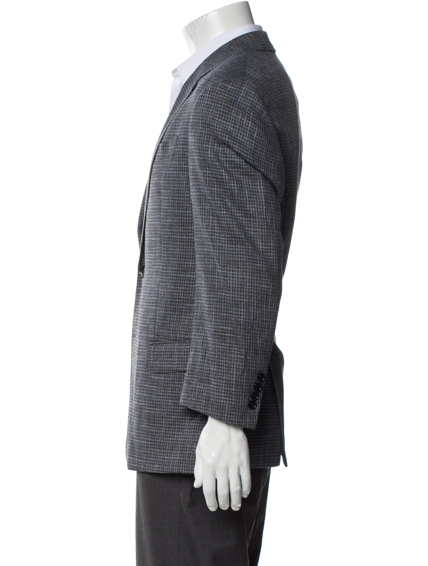 Armani Collezioni Tweed Pattern Blazer