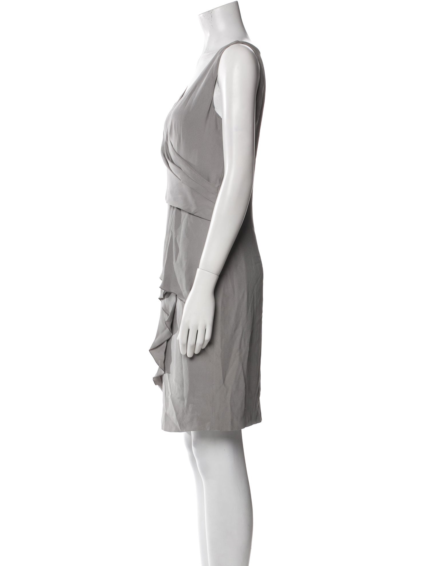 Armani Collezioni V-Neck Knee-Length Dress