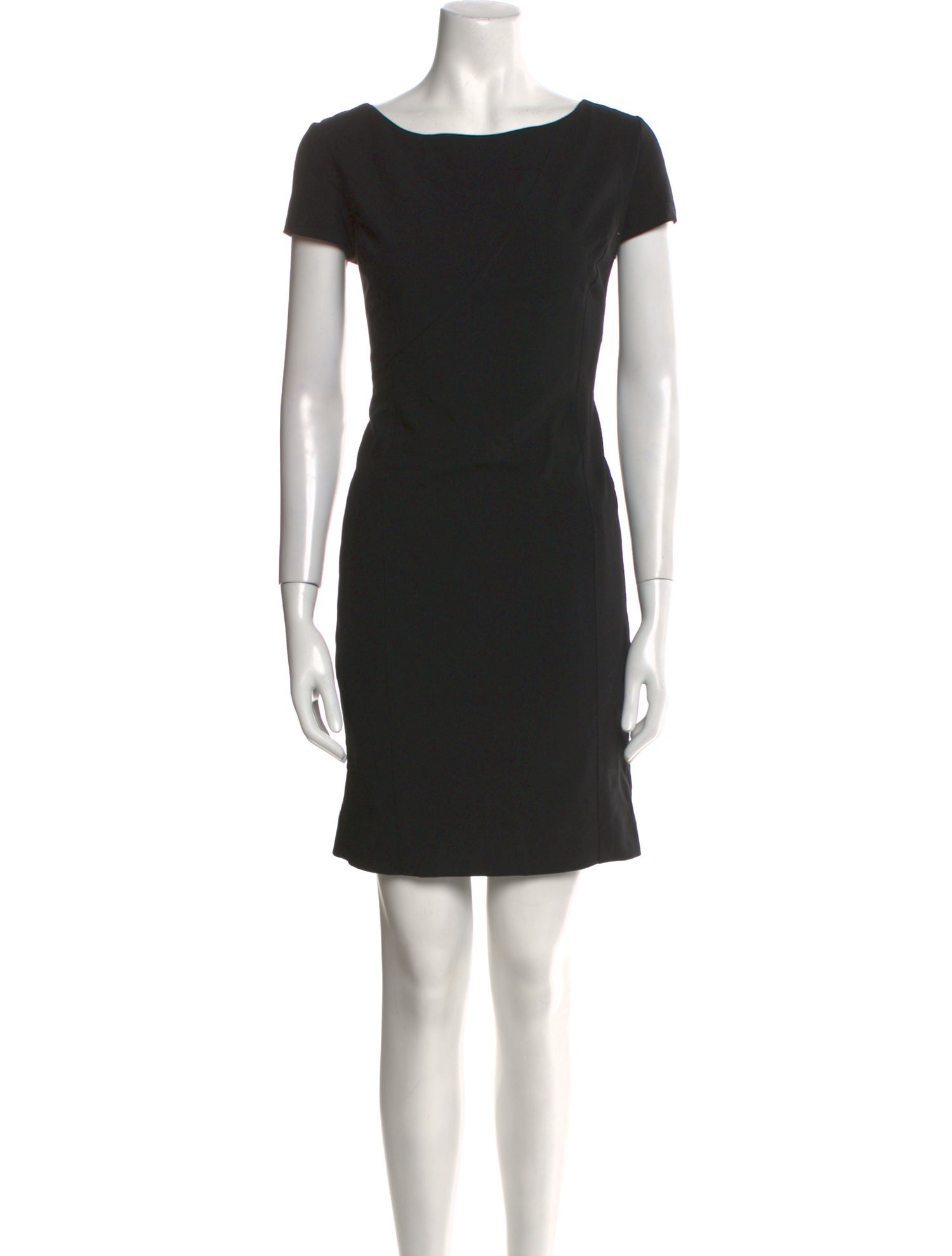 Armani Collezioni Bateau Neckline Mini Dress