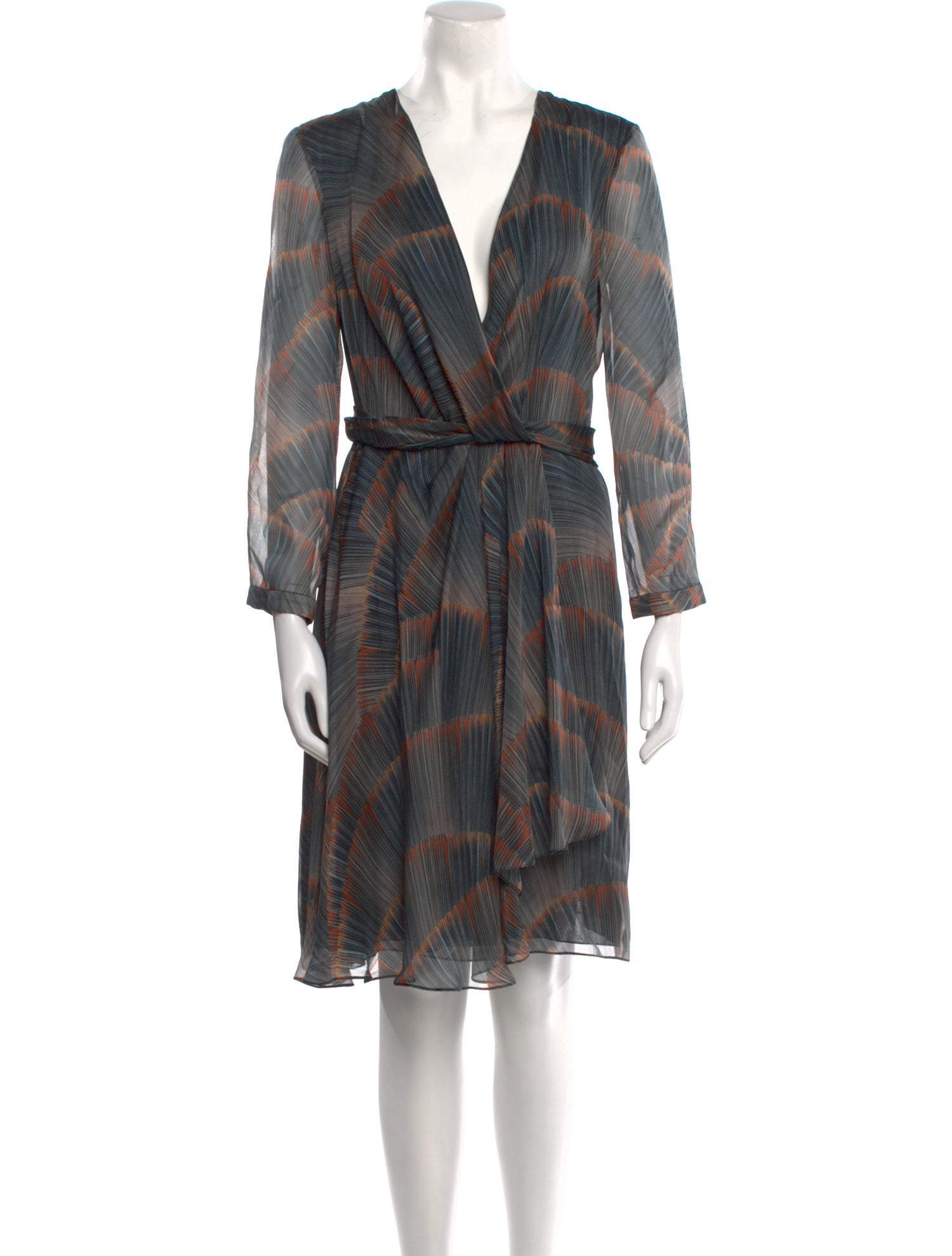 Armani Collezioni Silk Knee-Length Dress