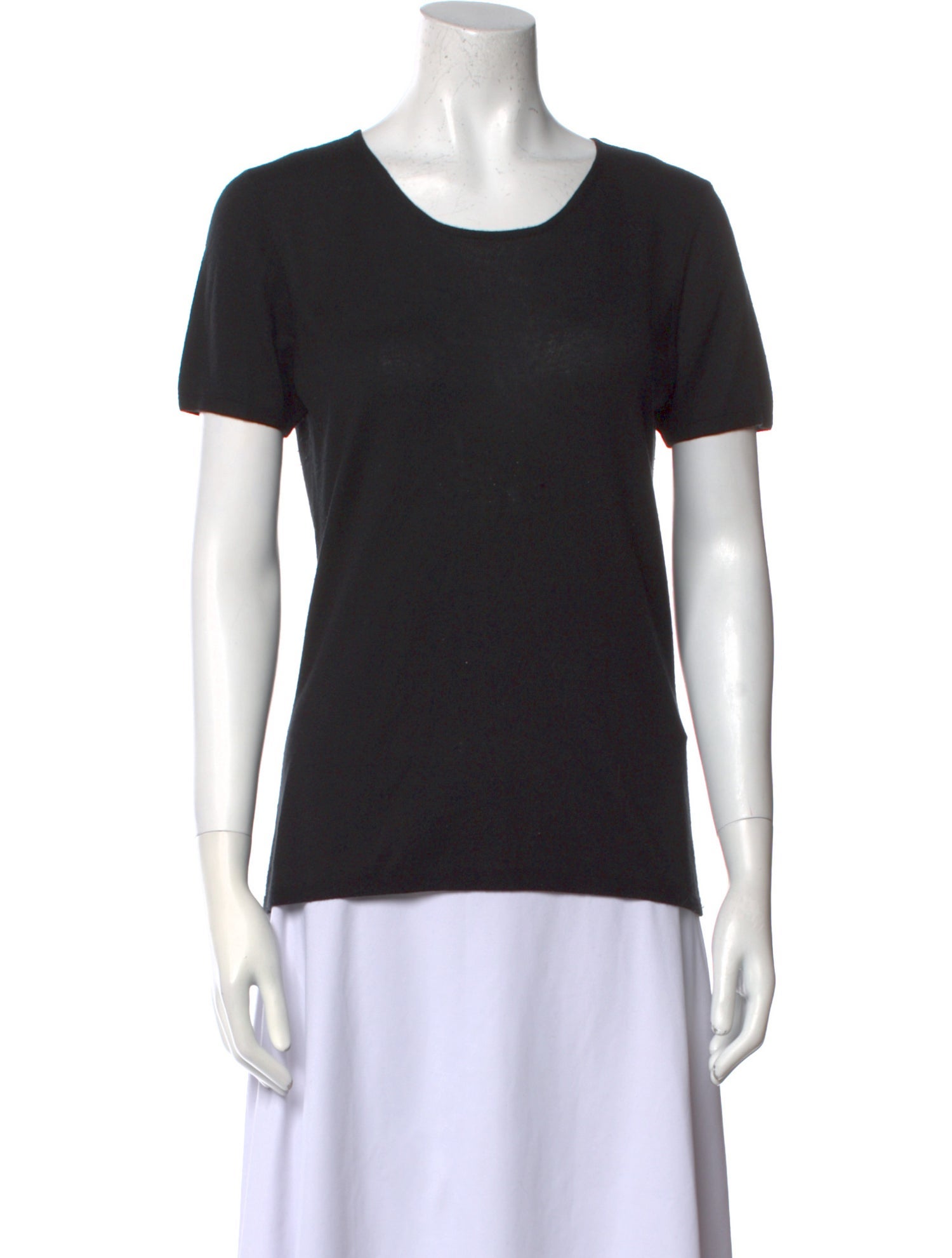 Armani Collezioni Silk Scoop Neck Sweater