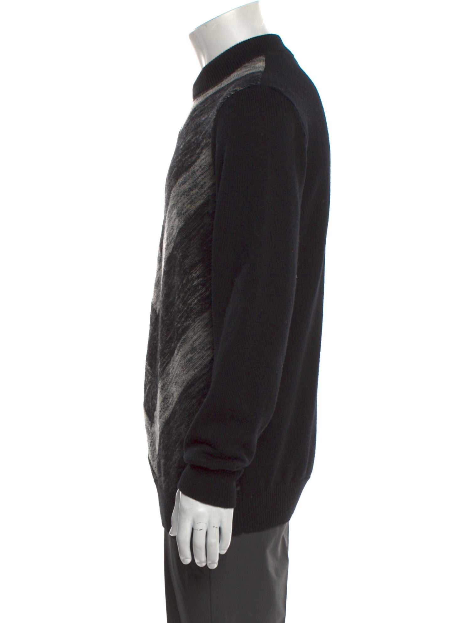Armani Collezioni Printed Mock Neck Pullover