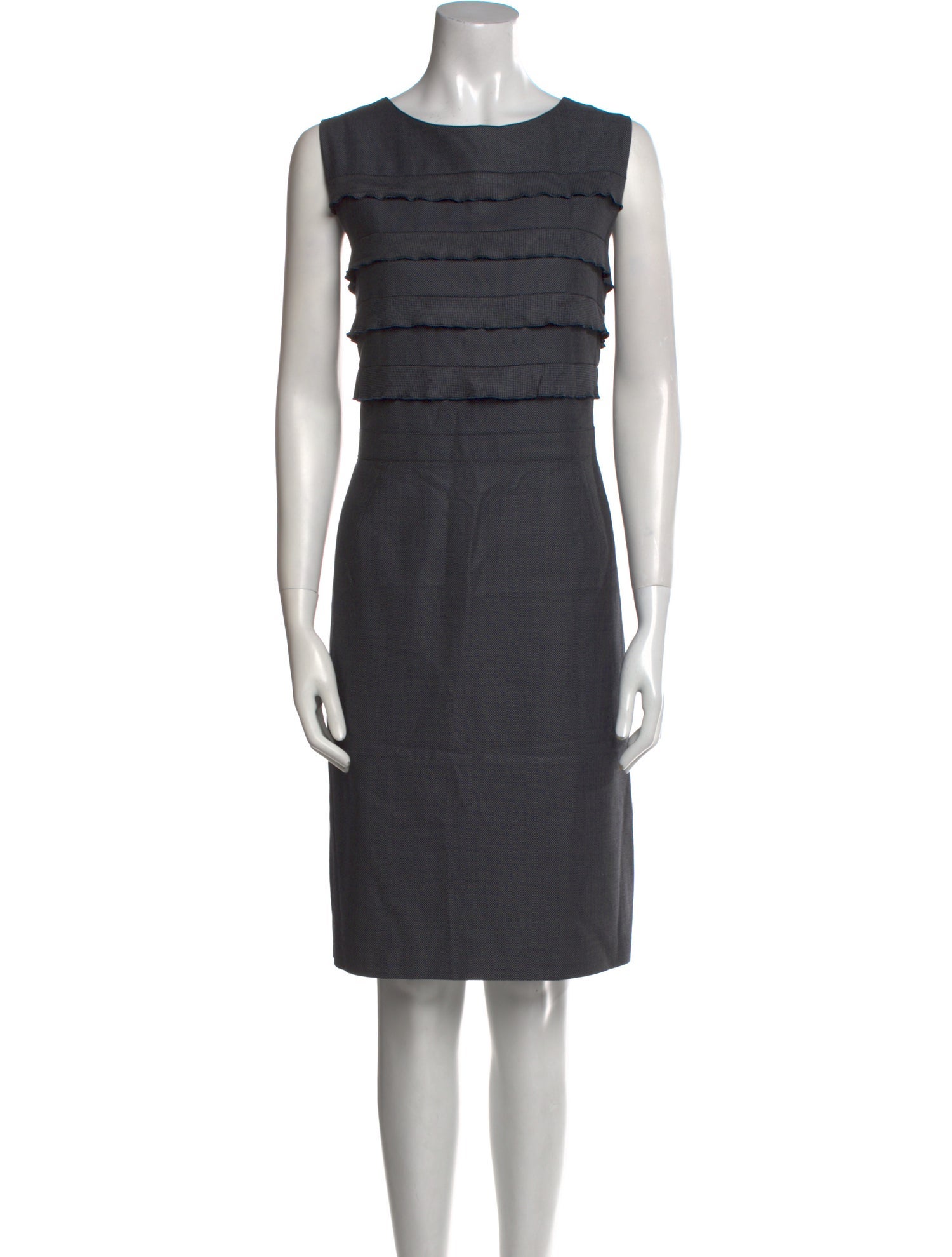 Armani Collezioni Striped Knee-Length Dress