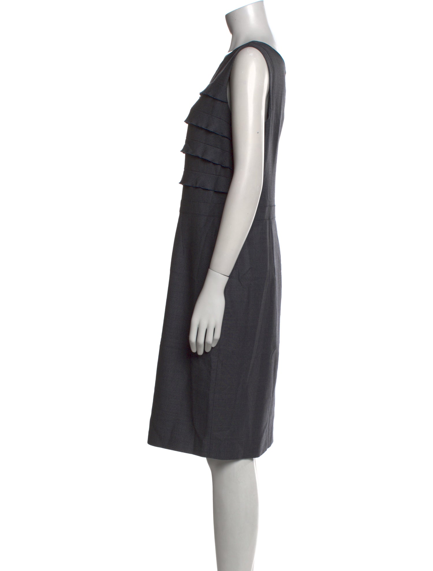 Armani Collezioni Striped Knee-Length Dress
