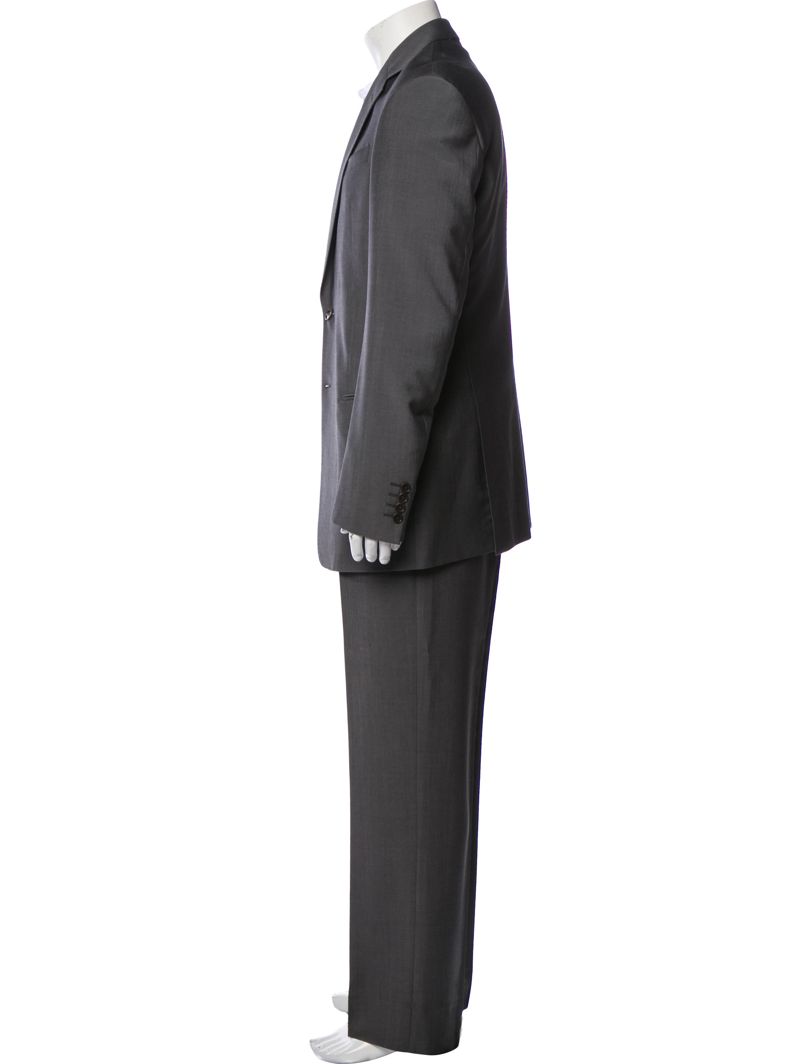 Armani Collezioni Wool Two-Piece Suit Vest