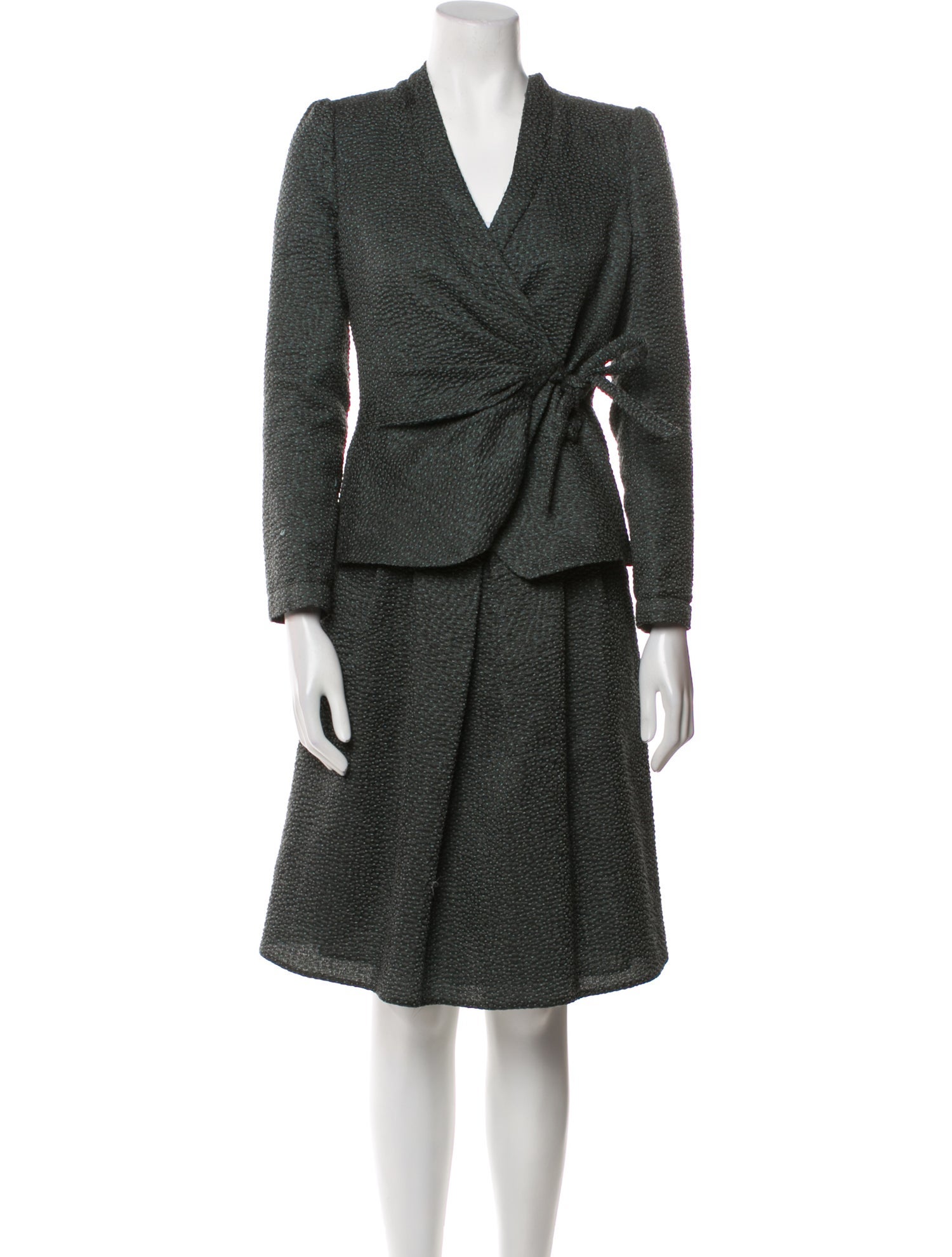 Armani Collezioni Printed Skirt Suit