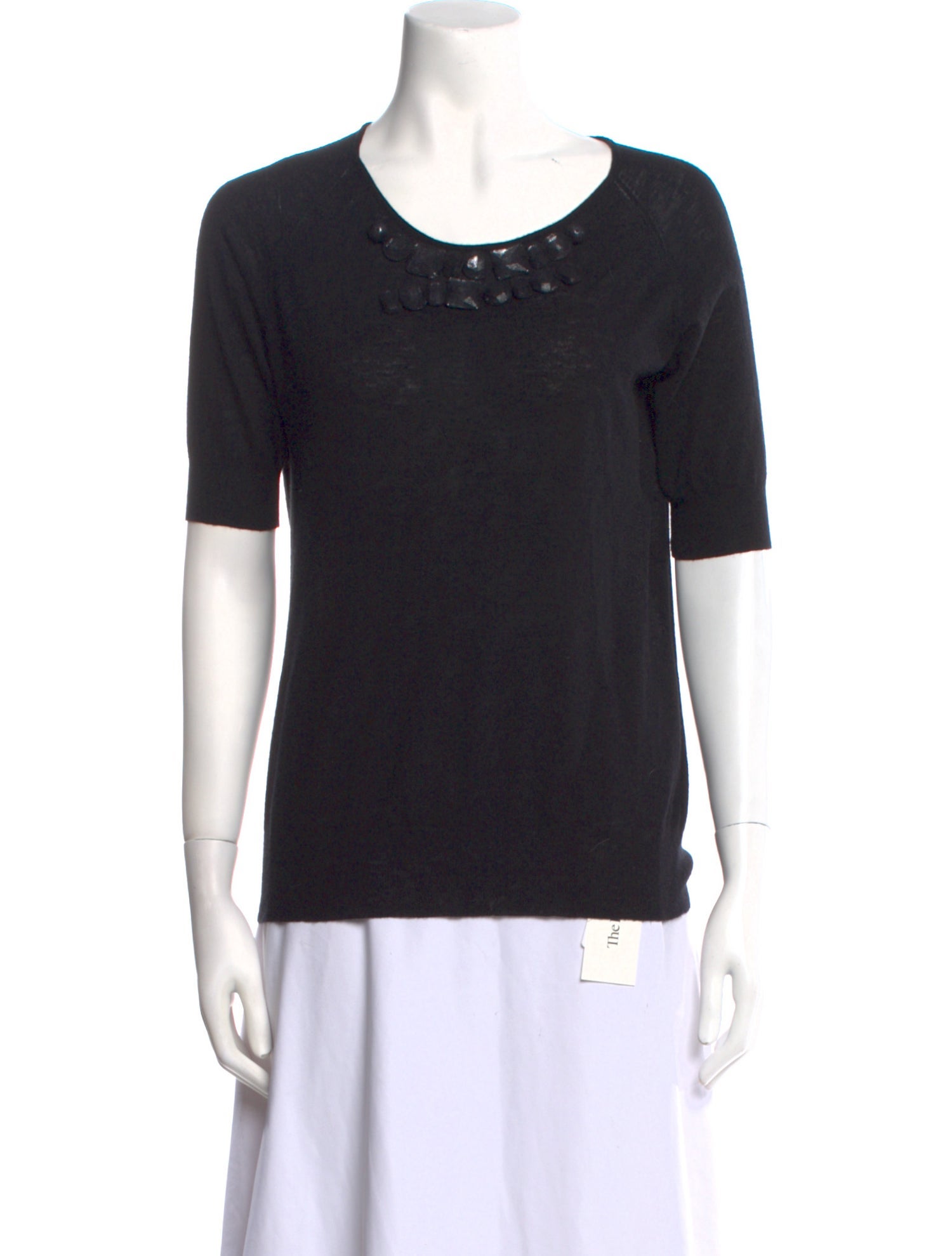 Armani Collezioni Wool Scoop Neck Sweater