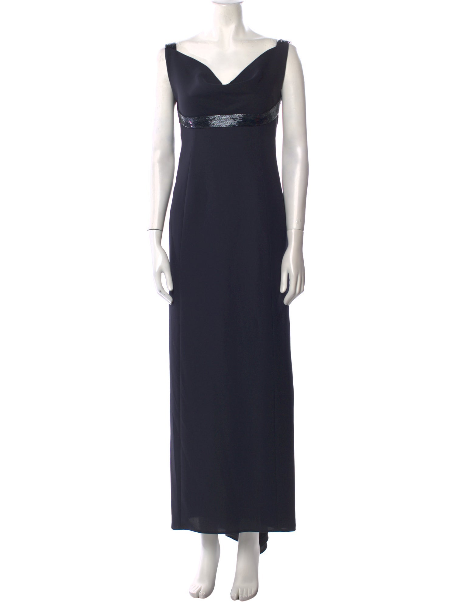 Armani Collezioni Cowl Neck Long Dress