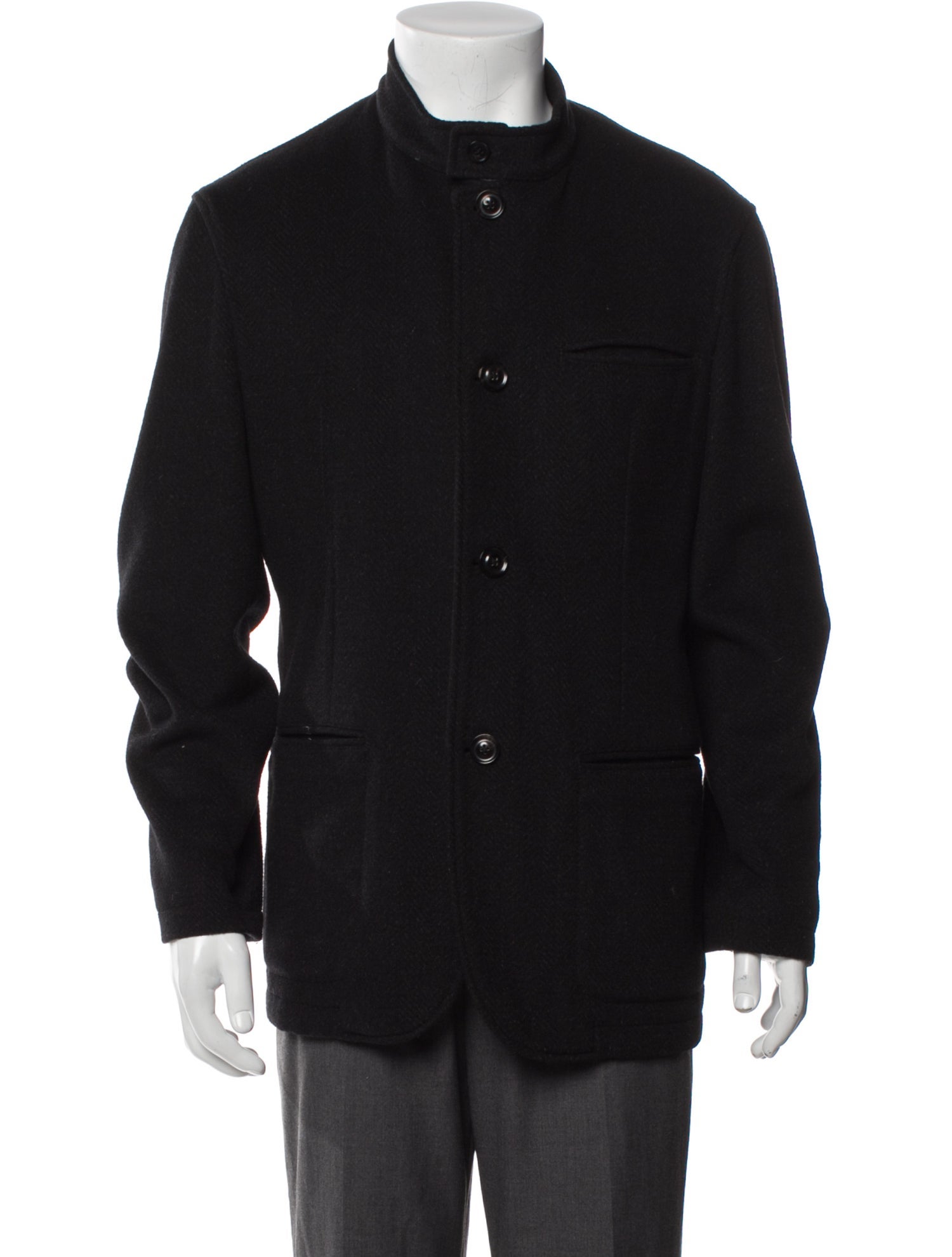 Armani Collezioni Wool Utility Jacket