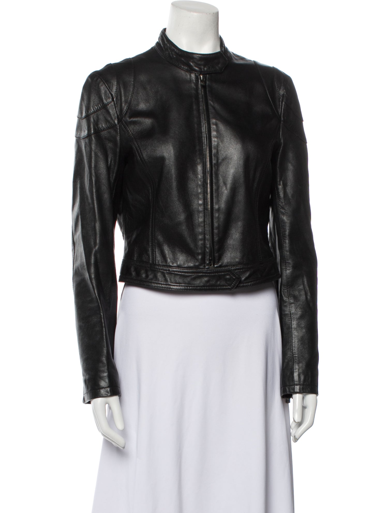 Armani Collezioni Leather Biker Jacket