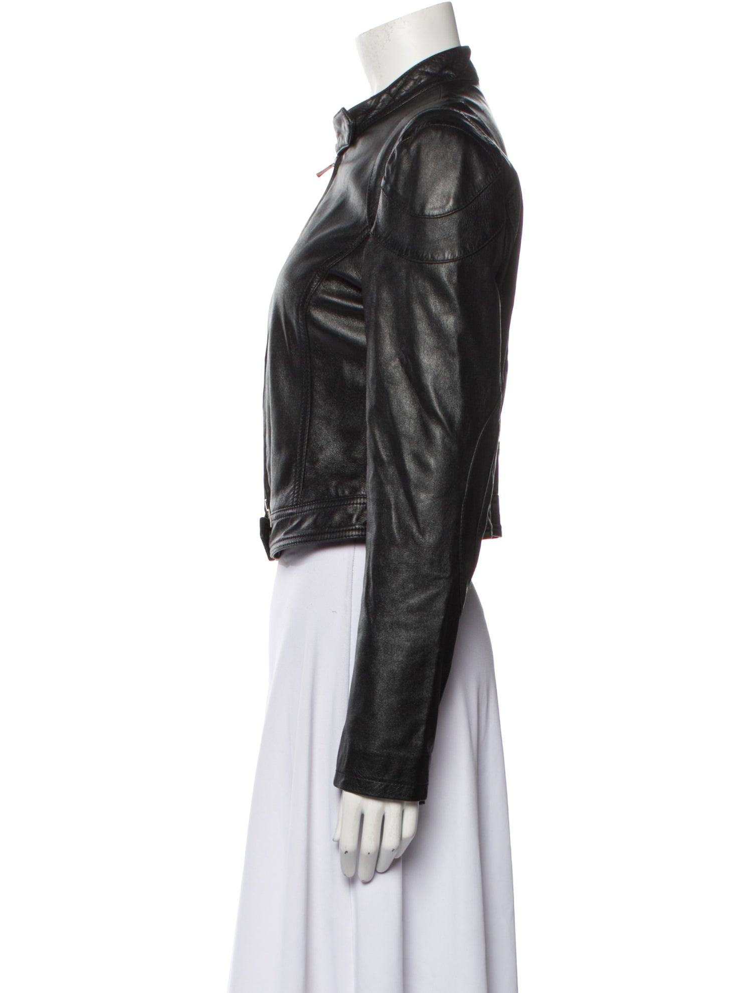 Armani Collezioni Leather Biker Jacket