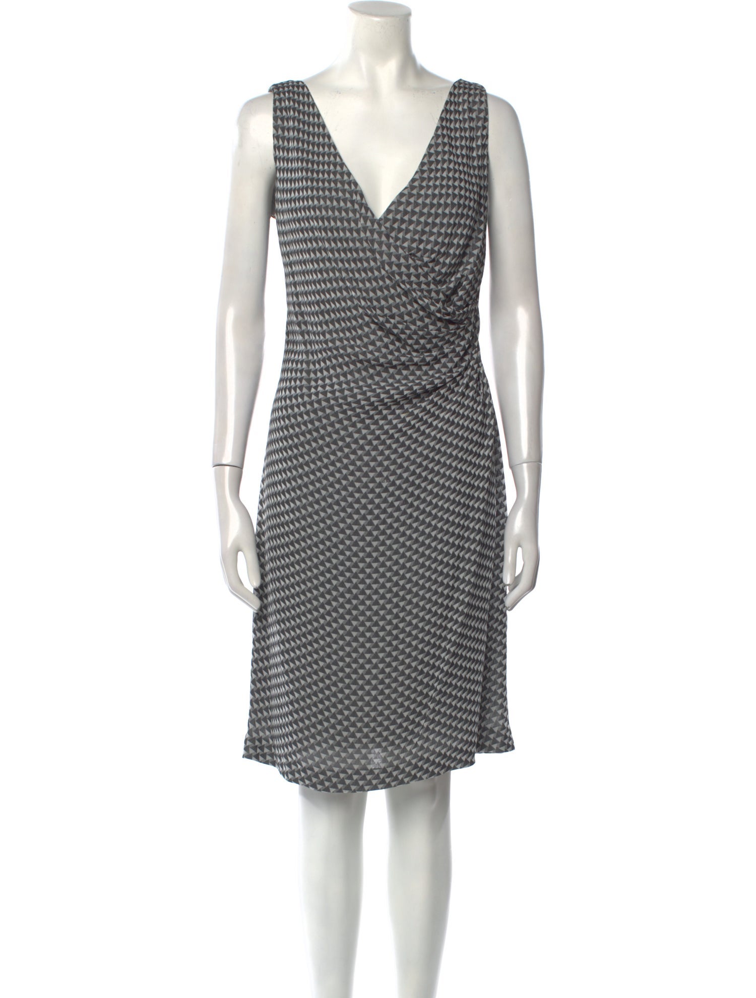 Armani Collezioni Printed Knee-Length Dress