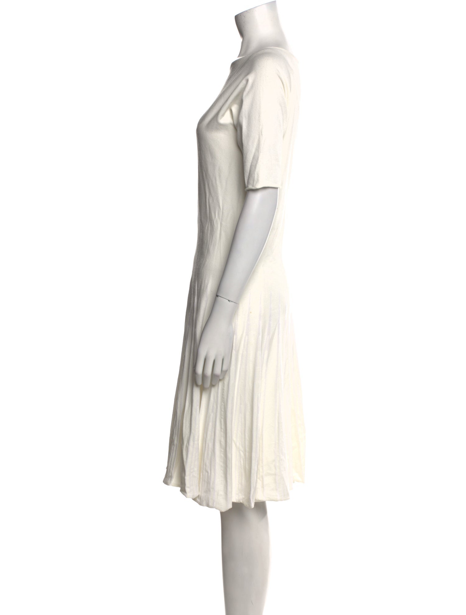 Armani Collezioni Bateau Neckline Mini Dress