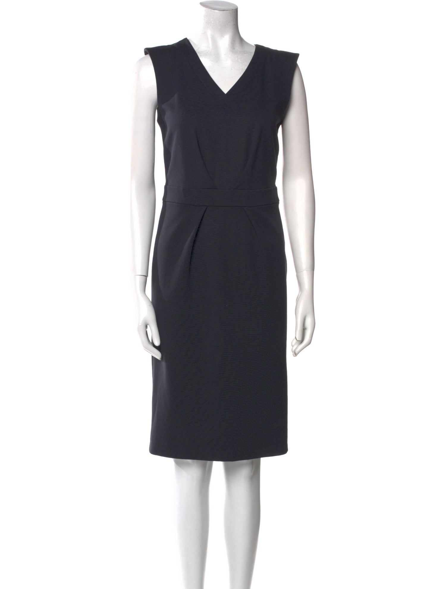 Armani Collezioni V-Neck Knee-Length Dress