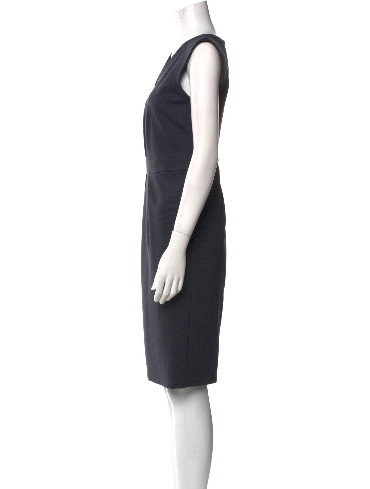 Armani Collezioni V-Neck Knee-Length Dress