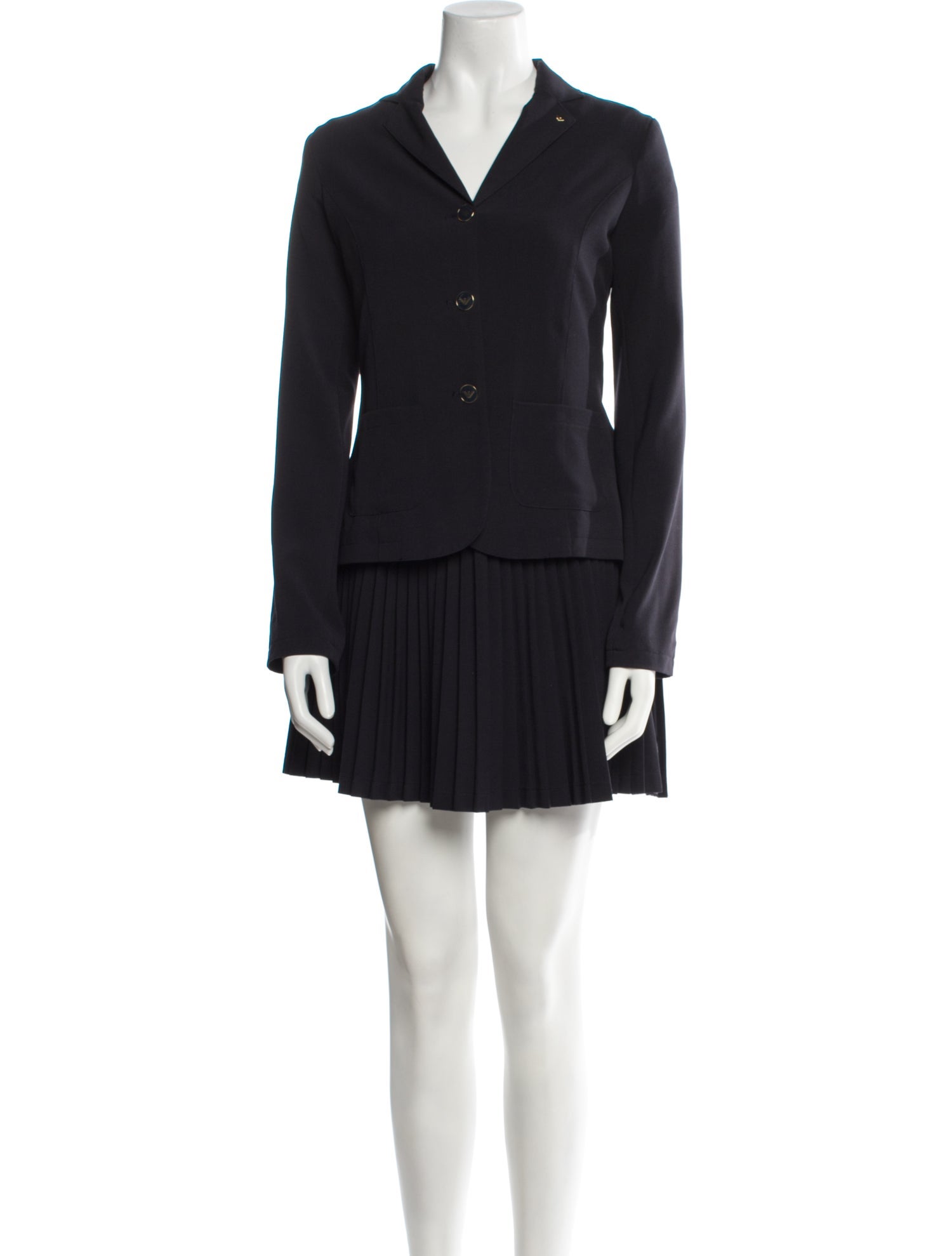 Armani Junior Pleated Accents Skirt Suit w/ Tags