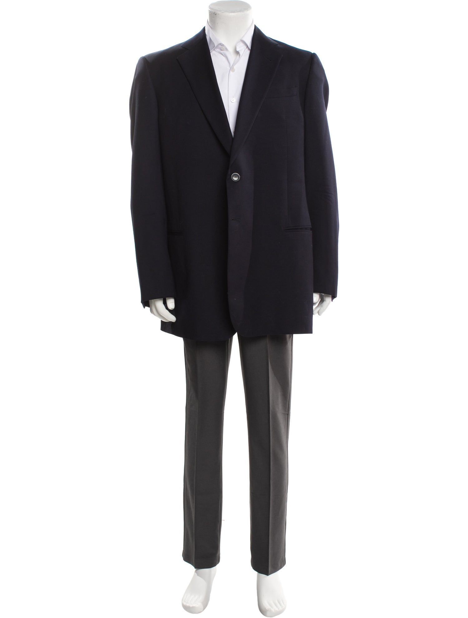 Armani Collezioni Wool Cutout Accent Blazer