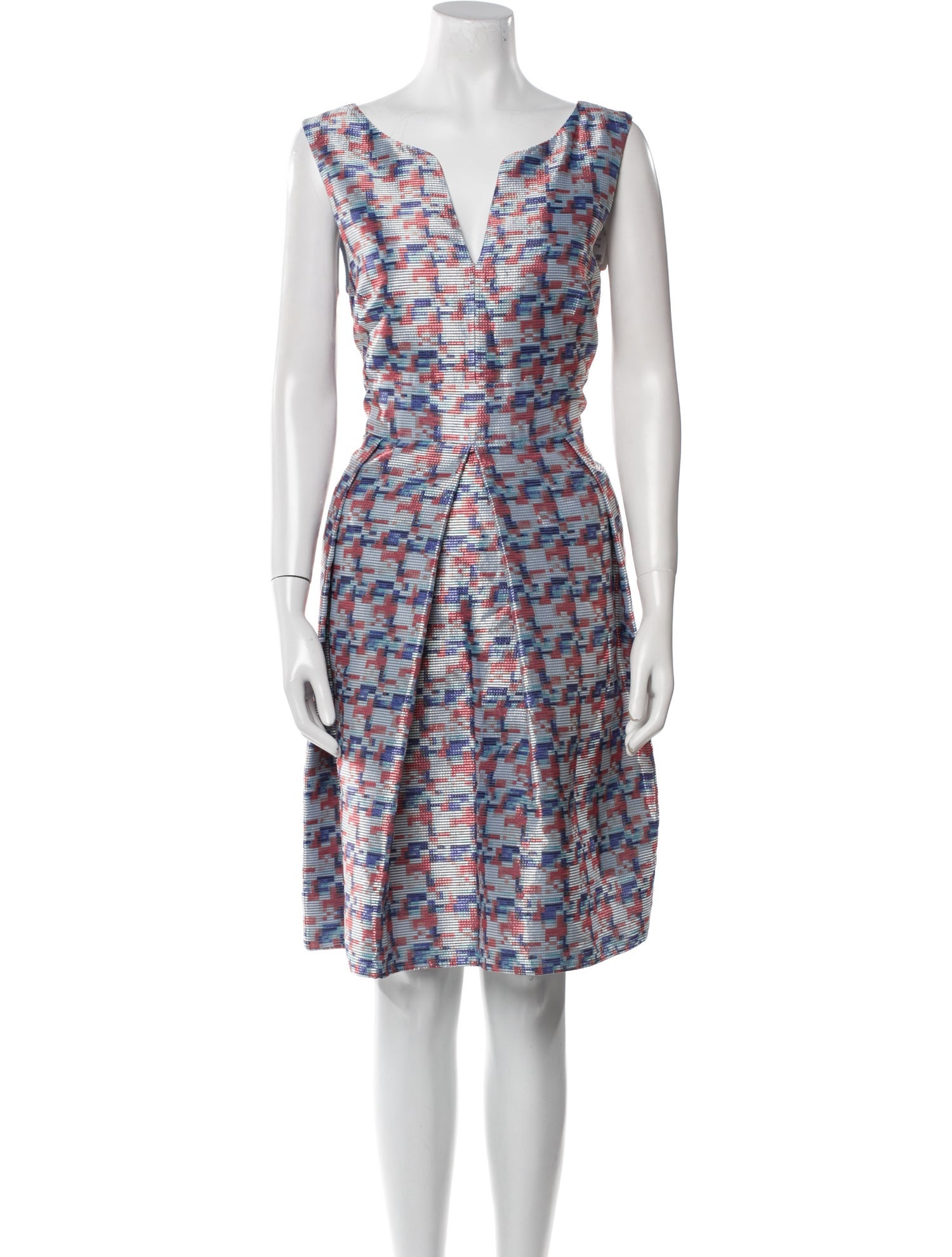 Armani Collezioni Printed Knee-Length Dress w/ Tags
