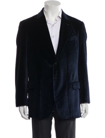 Armani Collezioni Plaid Print Blazer