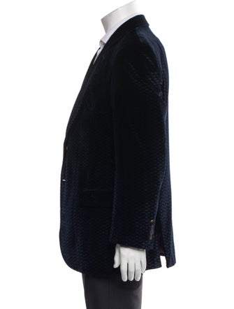 Armani Collezioni Plaid Print Blazer