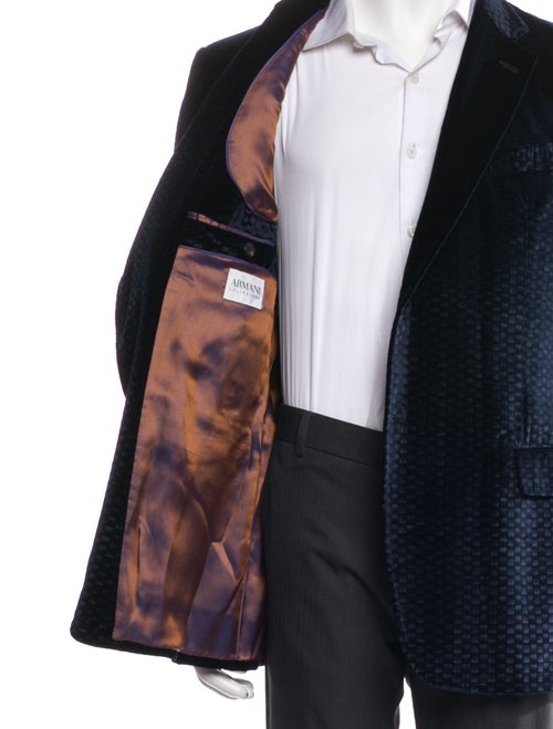 Armani Collezioni Plaid Print Blazer