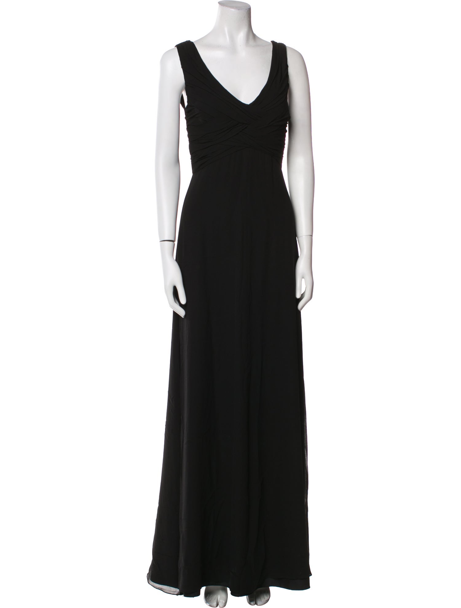 Armani Collezioni V-Neck Long Dress
