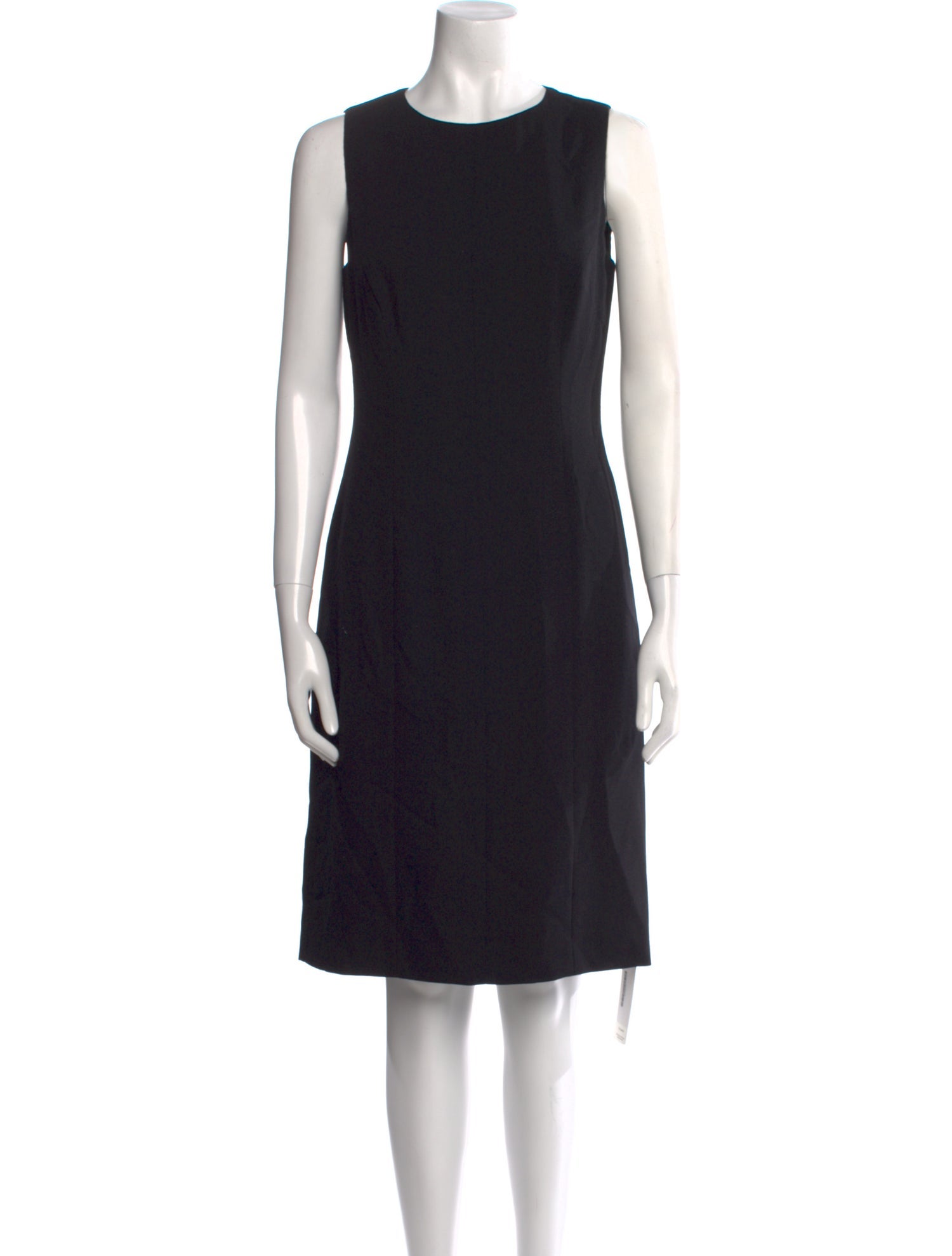 Armani Collezioni Virgin Wool Knee-Length Dress