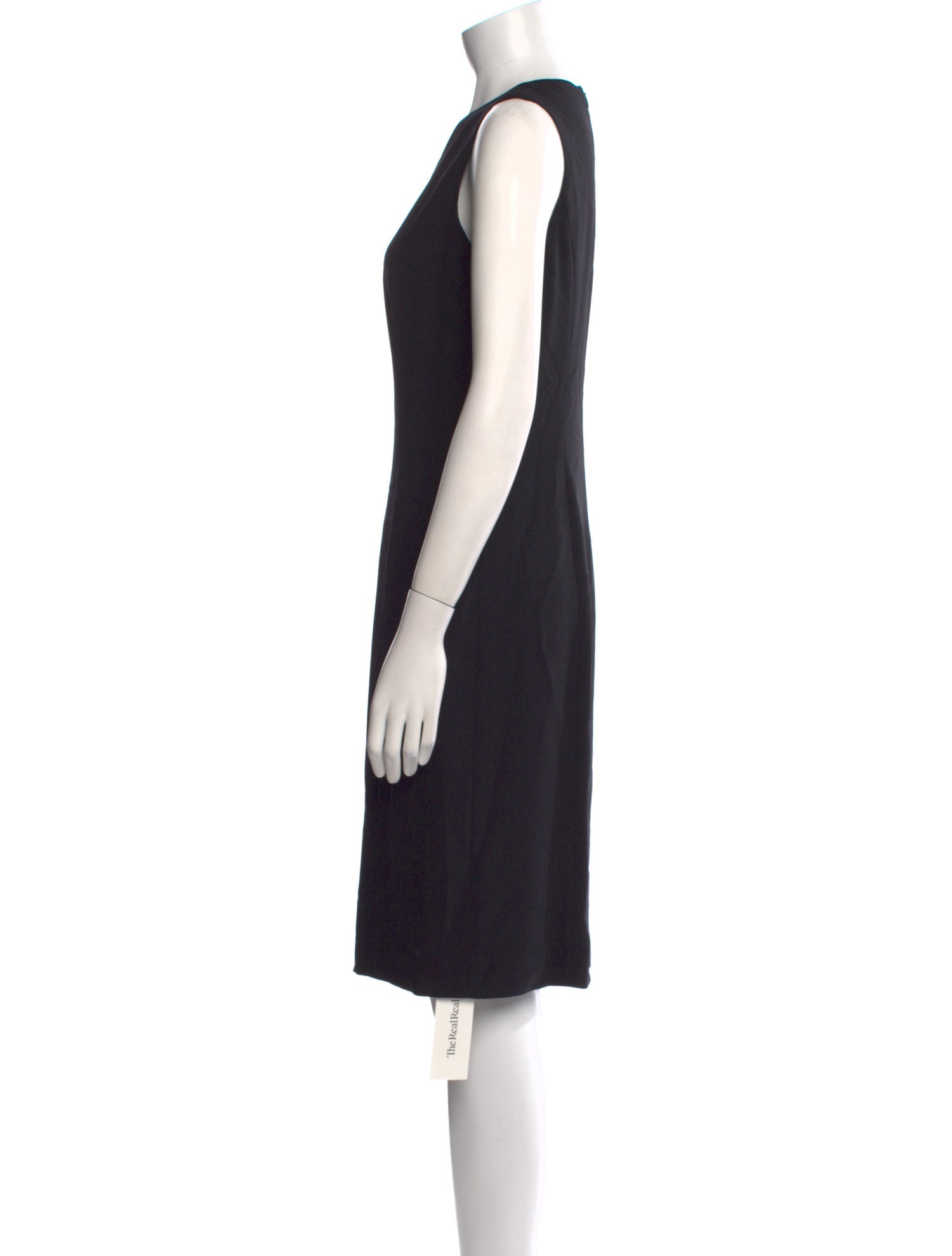 Armani Collezioni Virgin Wool Knee-Length Dress