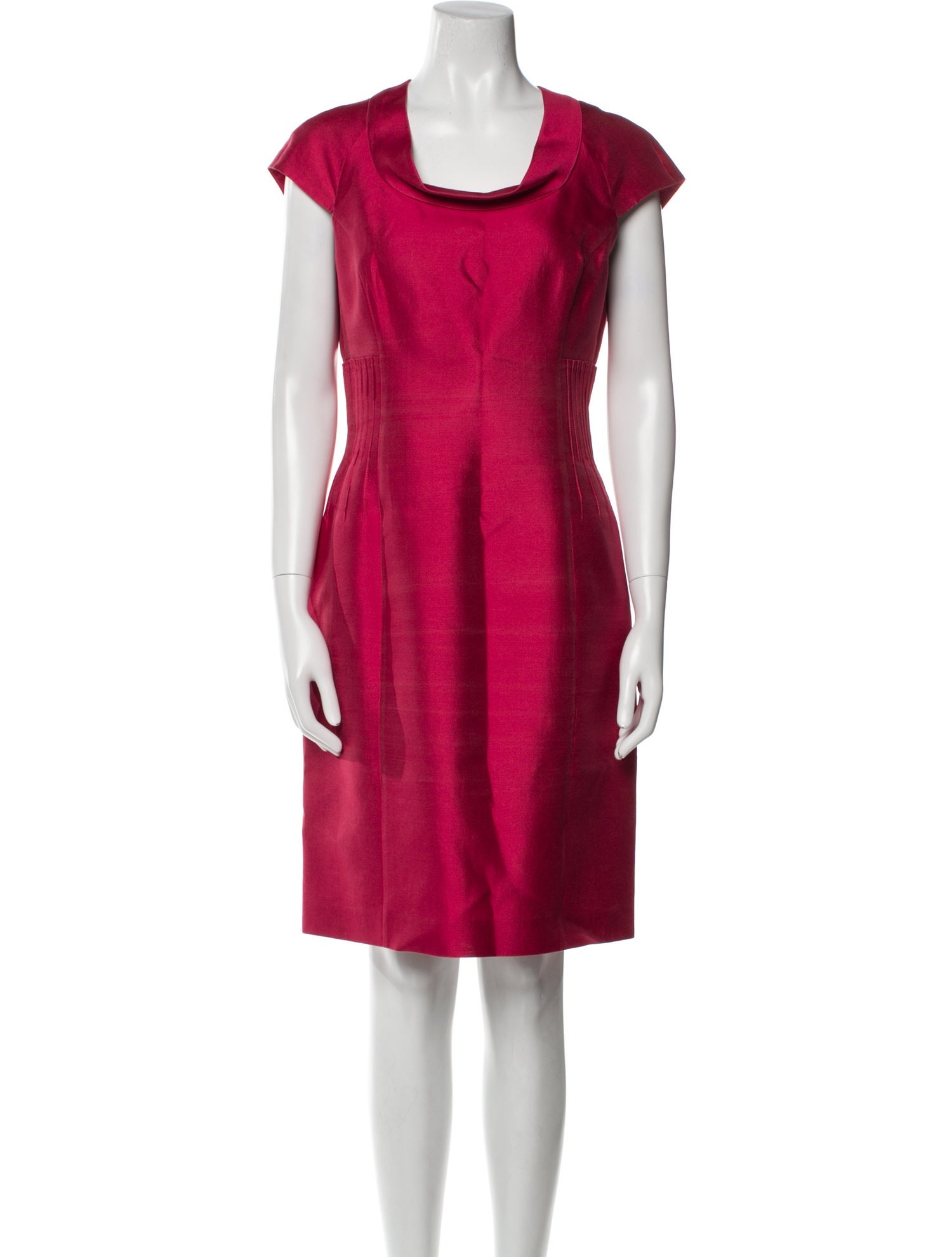 Armani Collezioni Scoop Neck Mini Dress