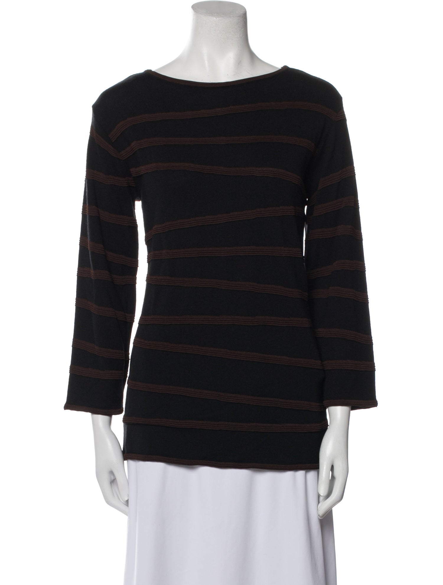 Armani Collezioni Merino Wool Striped Sweater w/ Tags