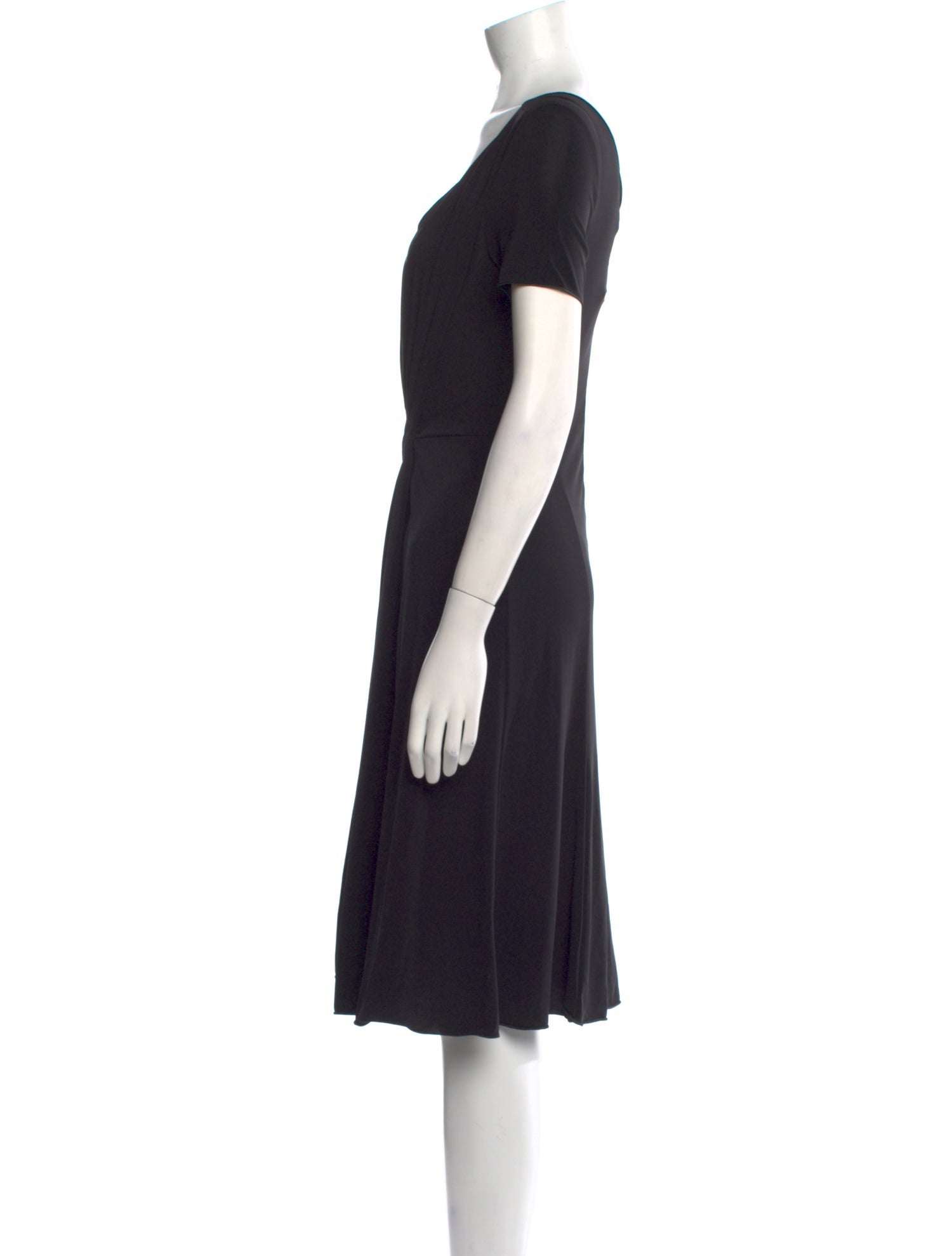 Armani Collezioni V-Neck Knee-Length Dress