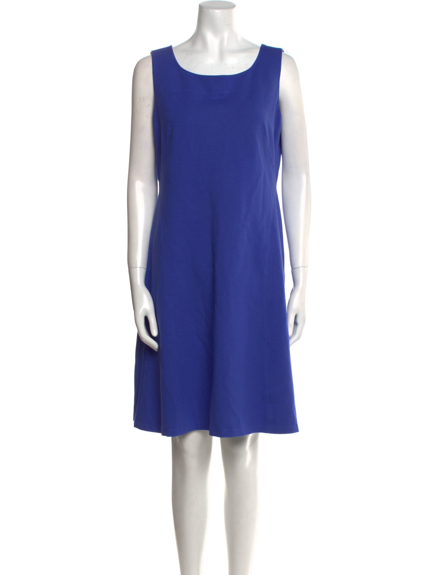 Armani Collezioni Scoop Neck Knee-Length Dress