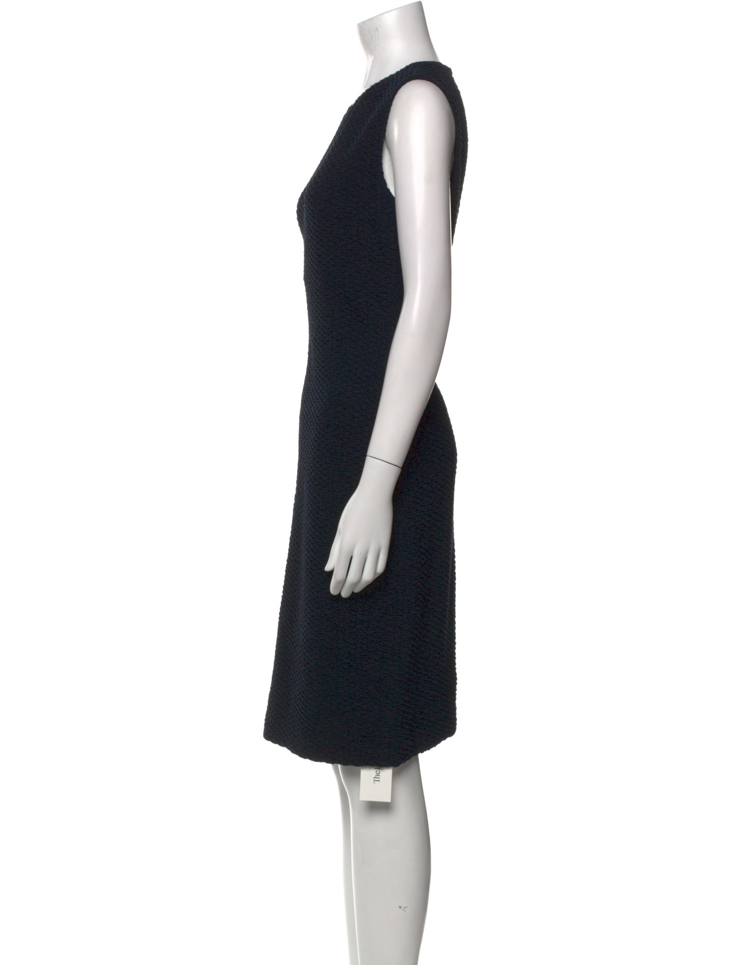 Armani Collezioni Crew Neck Knee-Length Dress