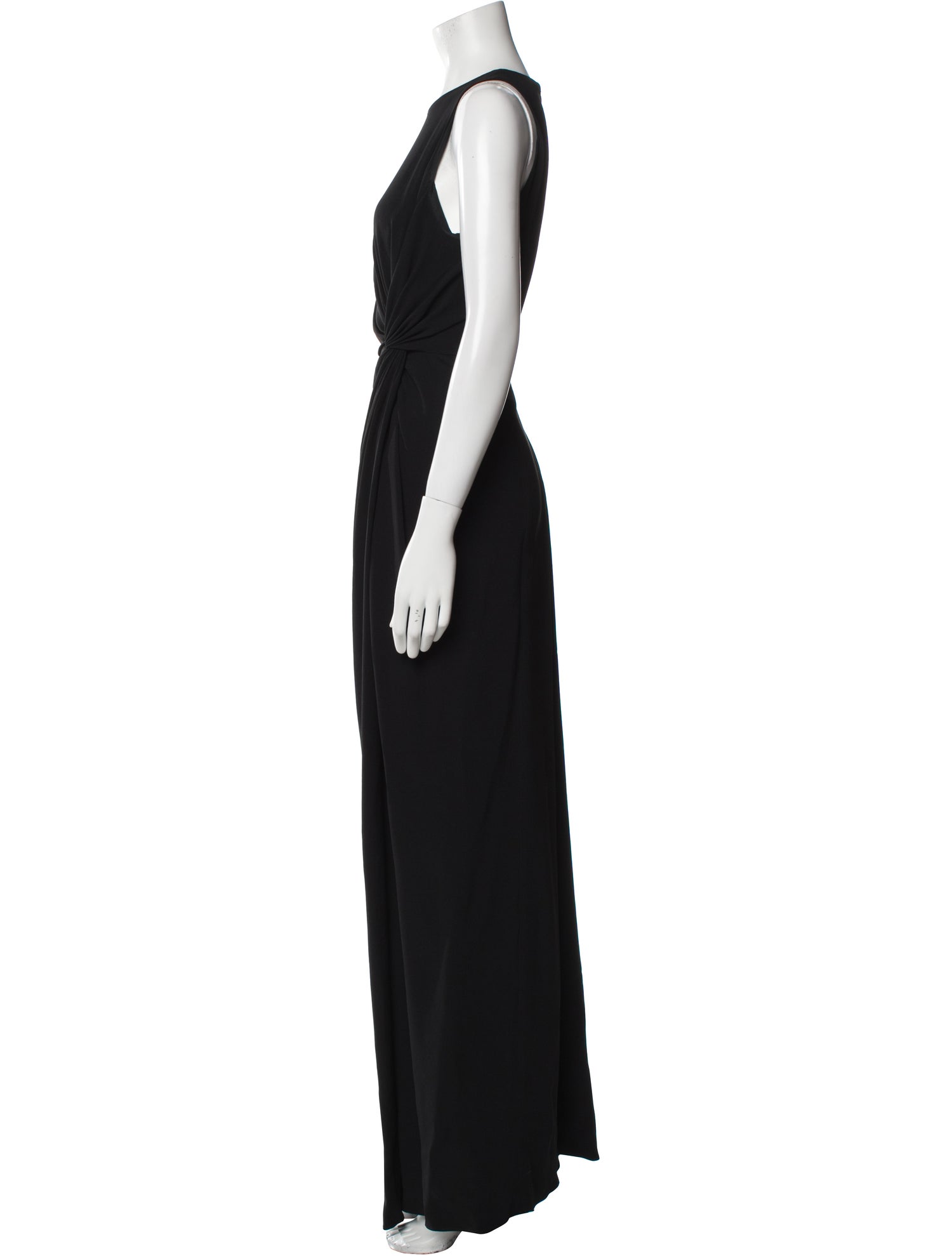Armani Collezioni Crew Neck Long Dress
