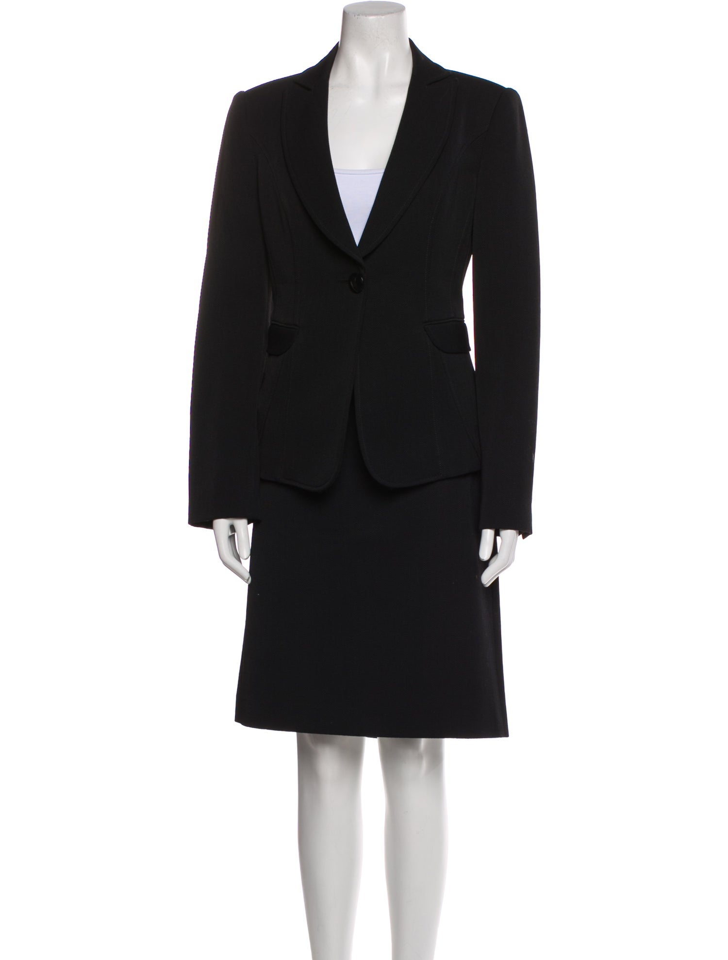 Armani Collezioni Virgin Wool Skirt Set