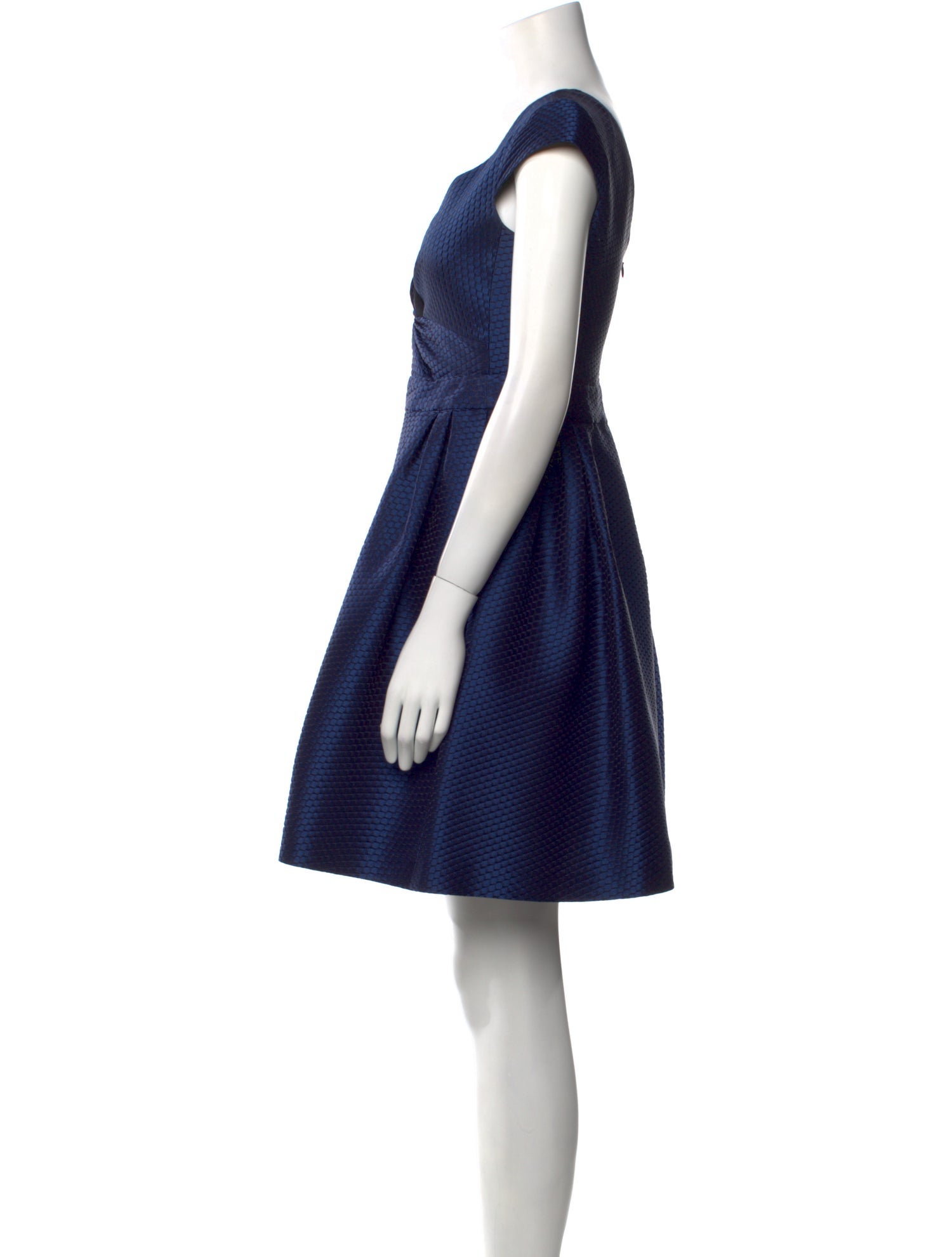 Armani Collezioni V-Neck Mini Dress