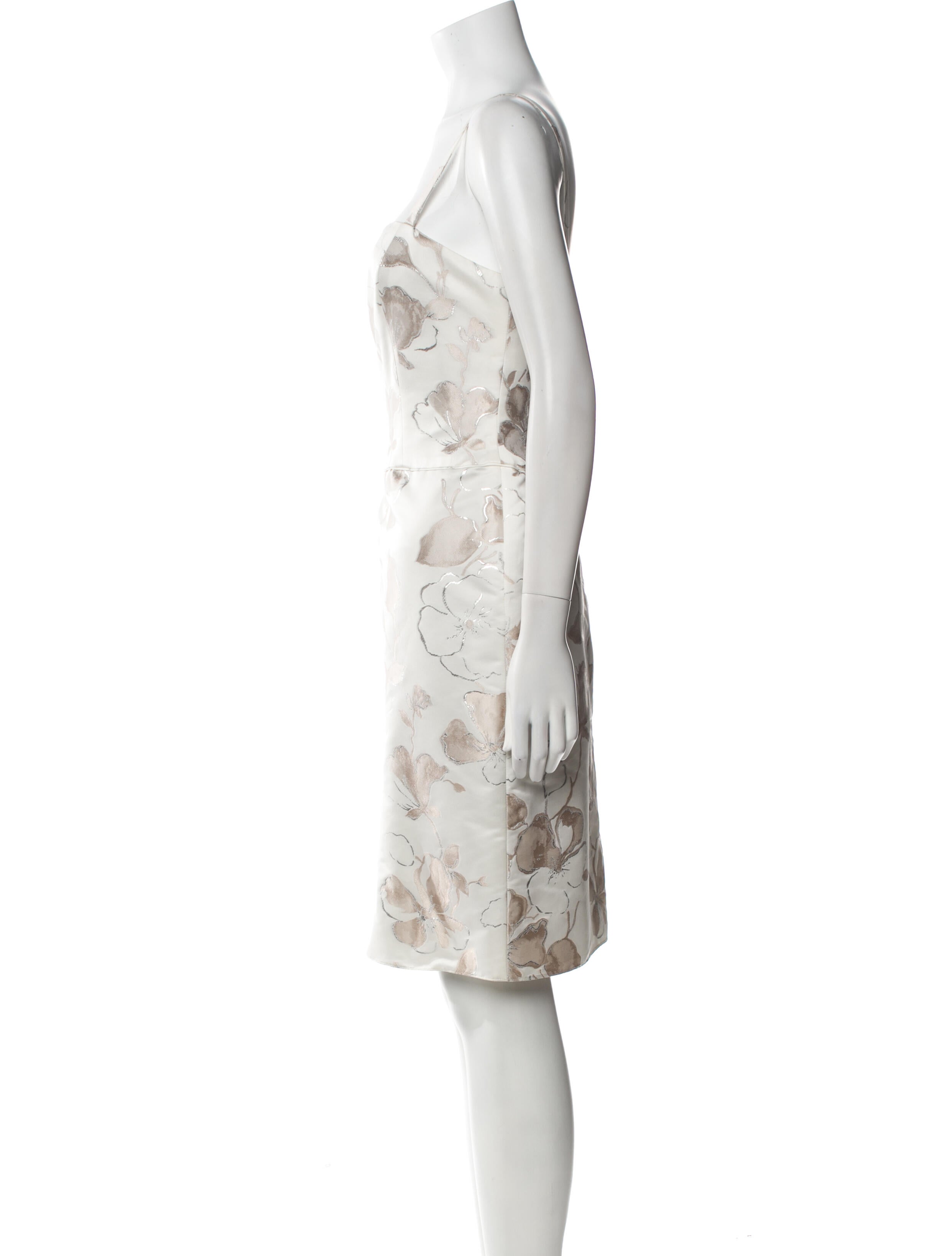 Armani Collezioni Floral Print Knee-Length Dress