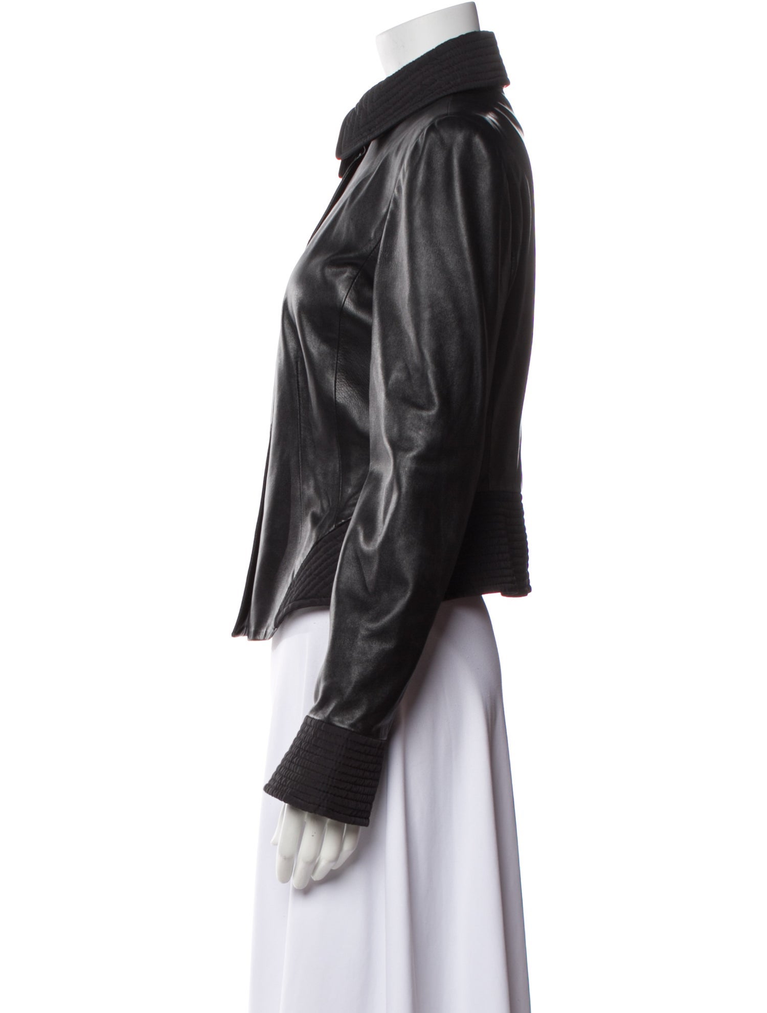 Armani Collezioni Leather Biker Jacket