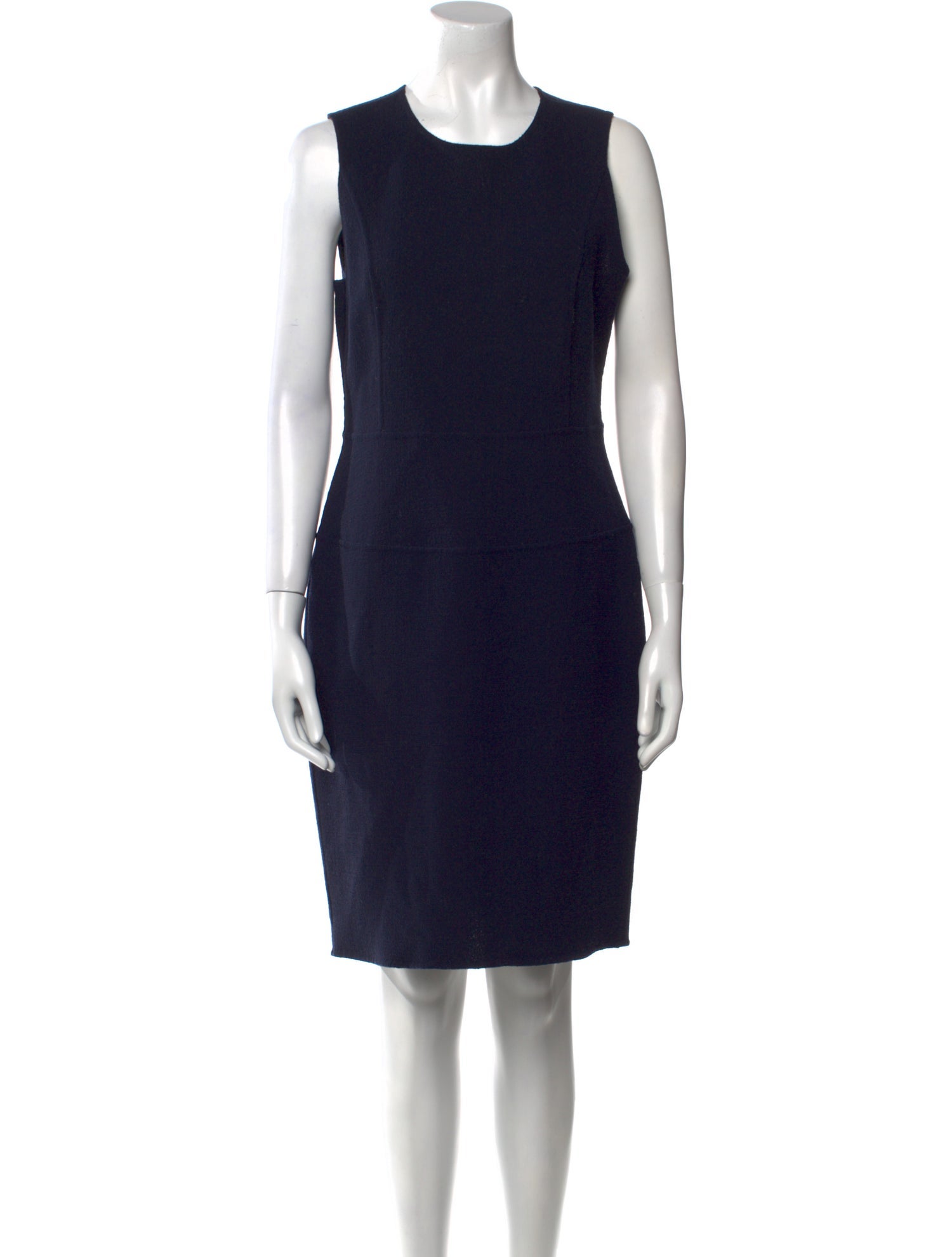 Armani Collezioni Wool Knee-Length Dress