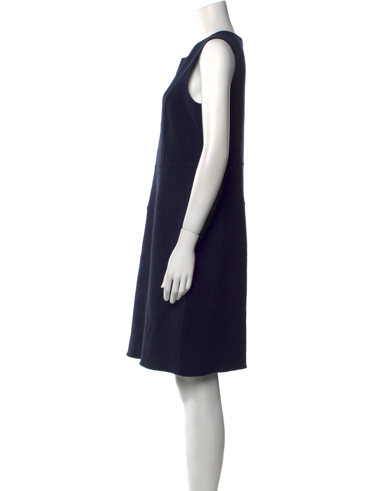 Armani Collezioni Wool Knee-Length Dress