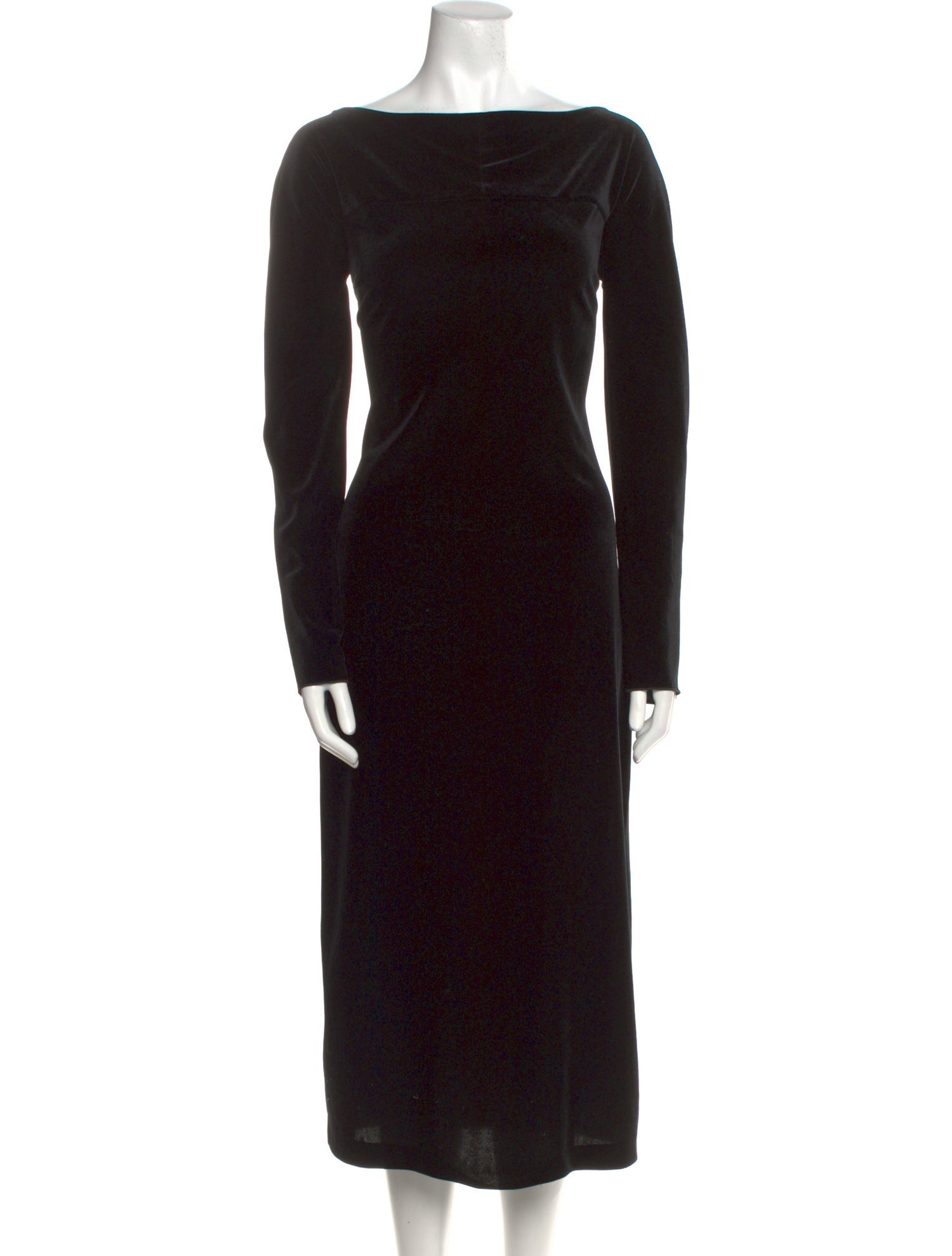 Armani Collezioni Bateau Neckline Long Dress